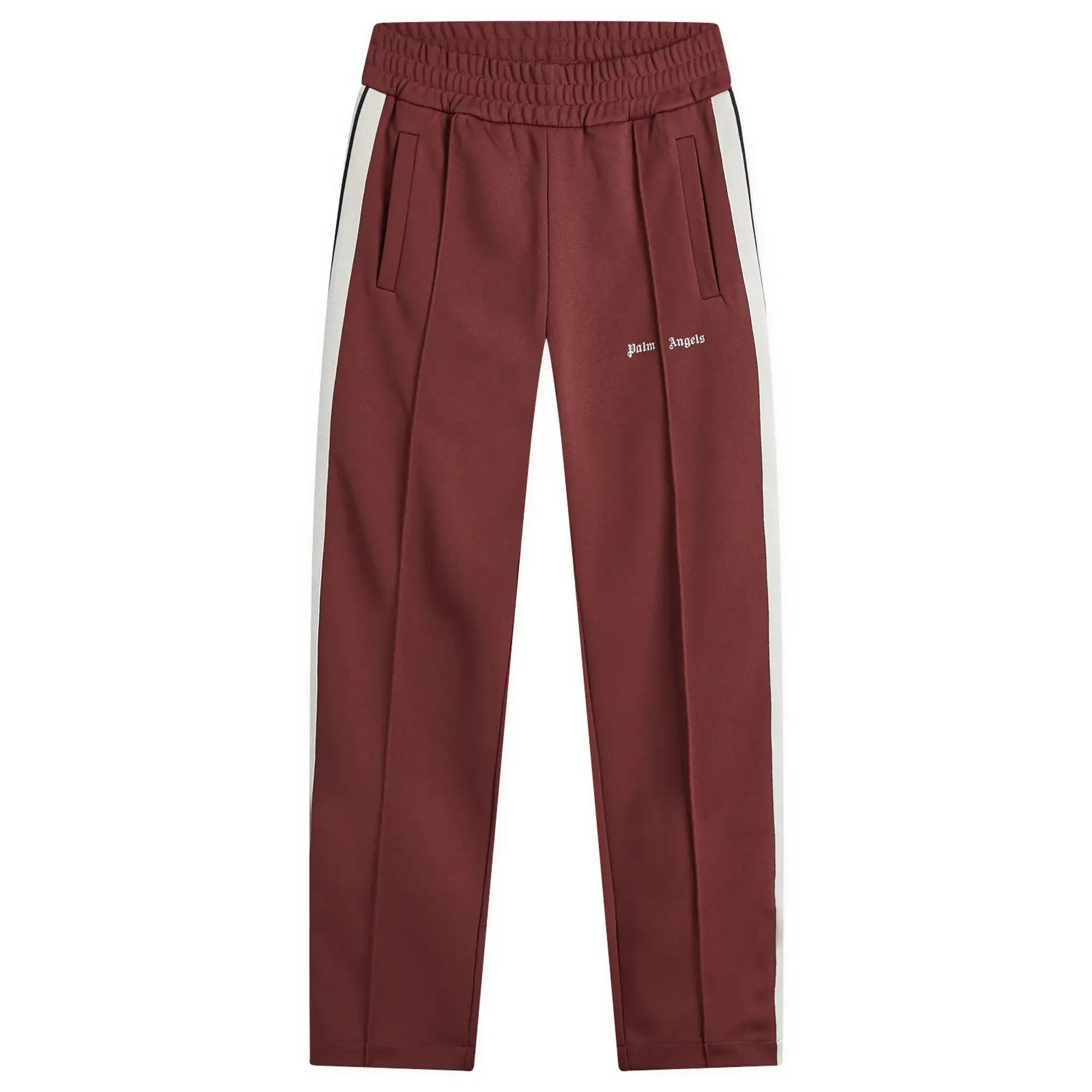 Palm Angels Men's Logo Track Bottoms Burgundy