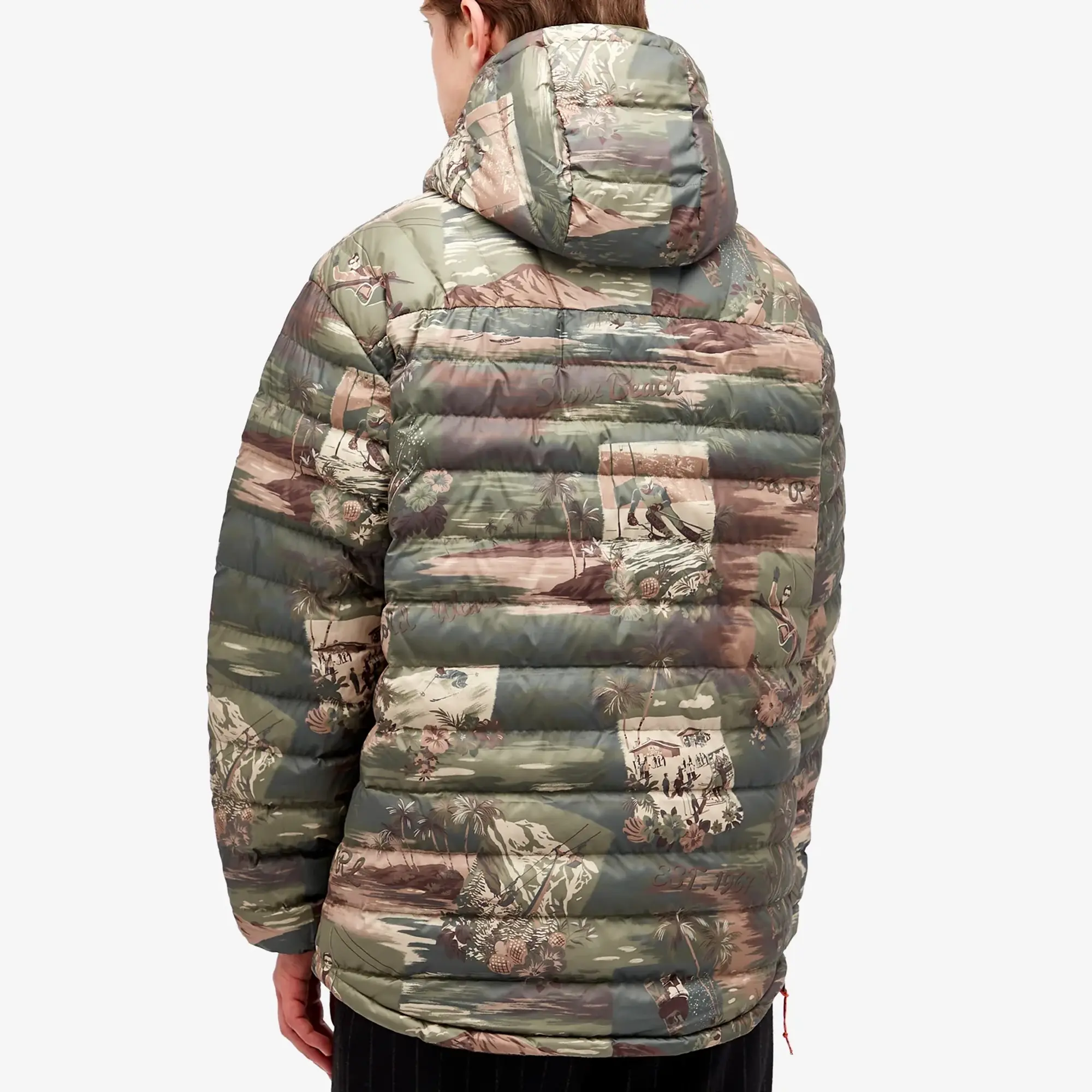 Polo Ralph Lauren Men's Ski Camo Ripstop Half Zip Jacket Camo Ski Scenic