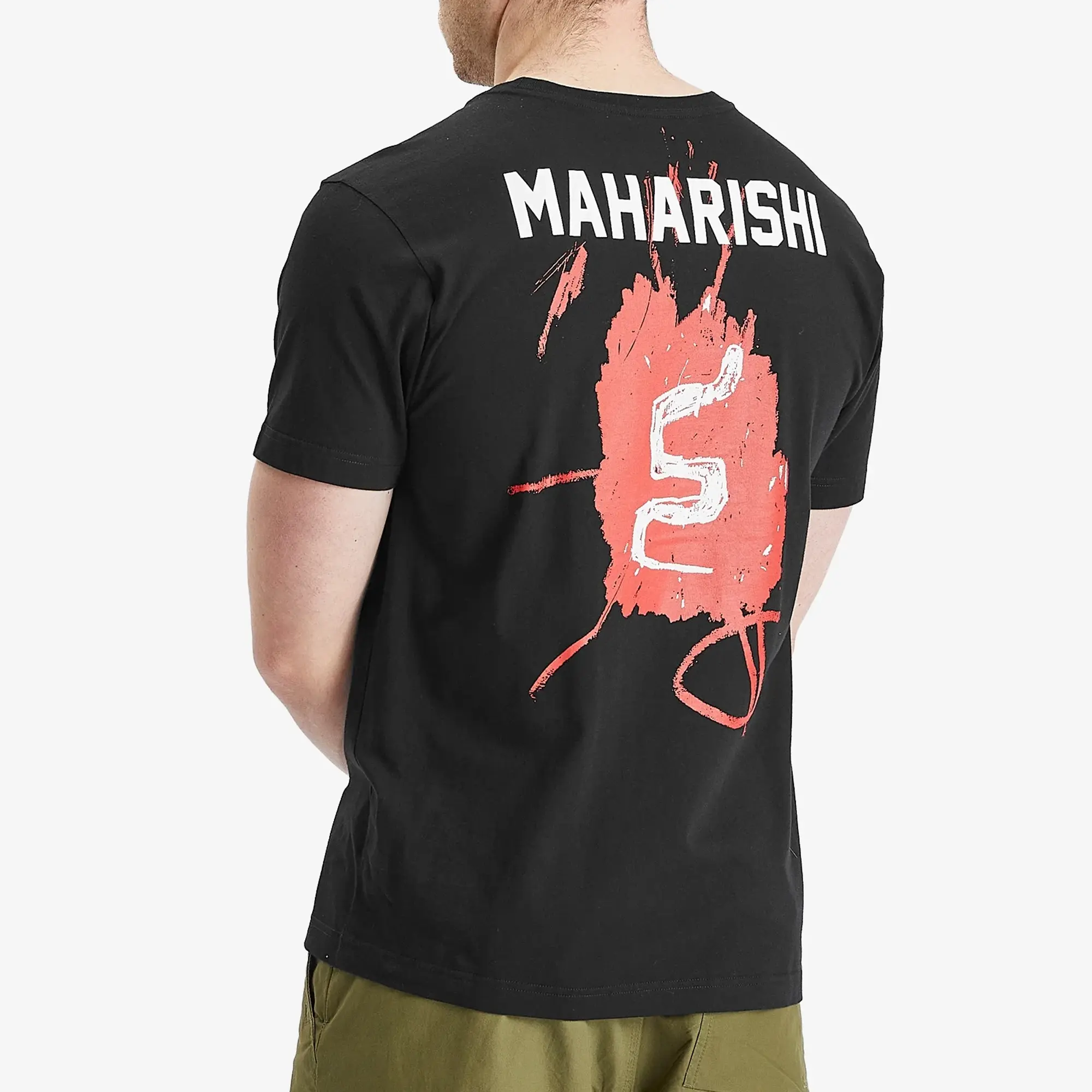 Maharishi Men's Basquait Year Of The Snake T-Shirt Black