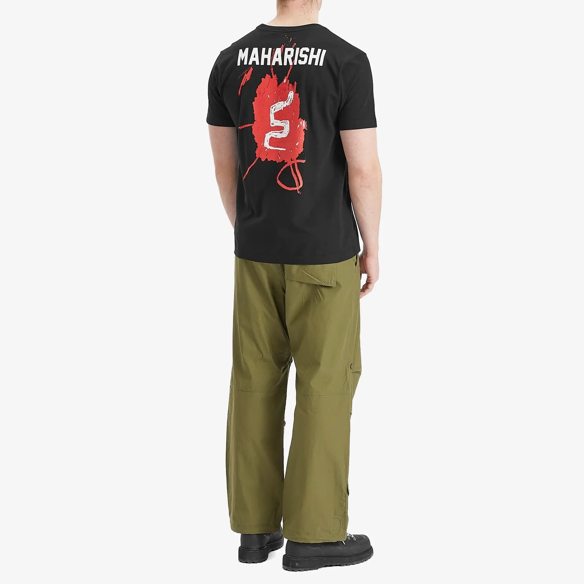 Maharishi Men's Basquait Year Of The Snake T-Shirt Black