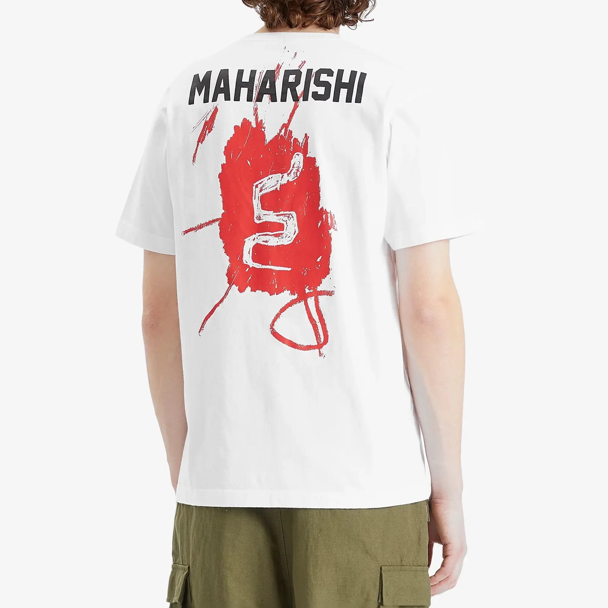 Maharishi Men's Basquait Year Of The Snake T-Shirt White