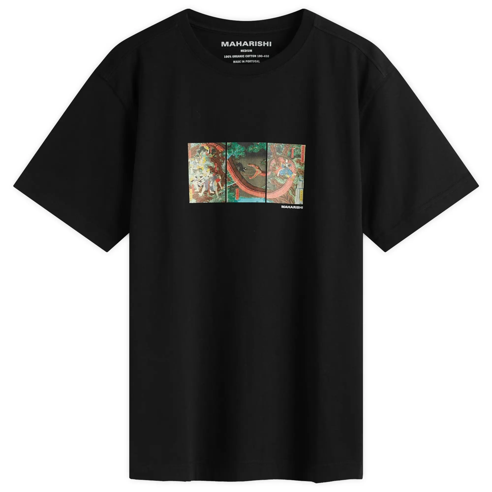 Champion Maharishi Men's Snake Triptych T-Shirt Black