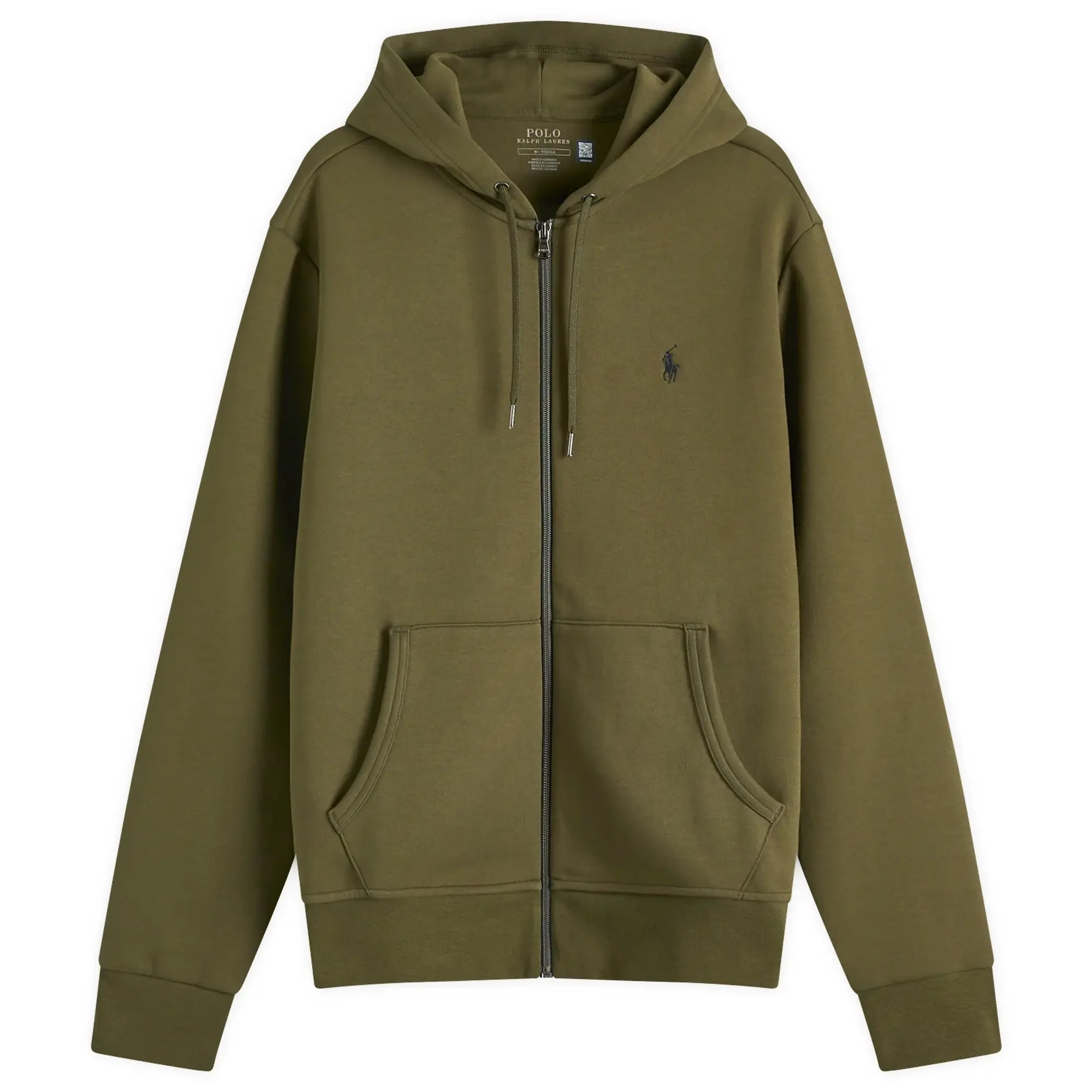 Polo Ralph Lauren Men's Double Knit Zip Hoodie Company Olive