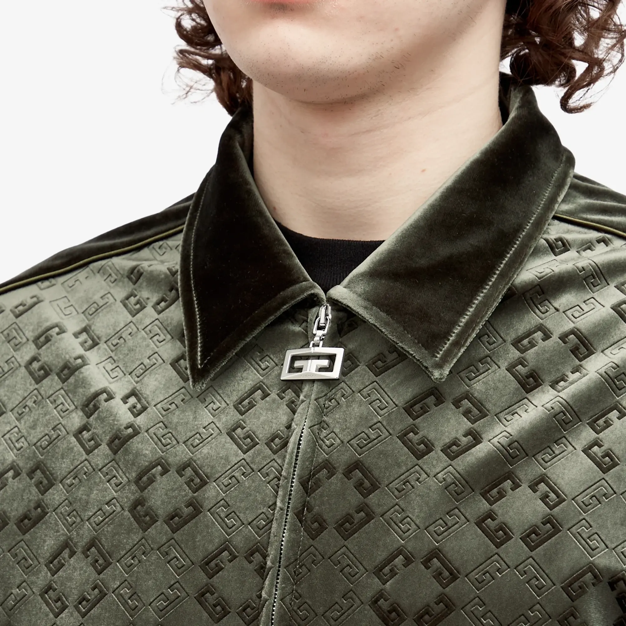 Givenchy Men's Velvet Blouson Green