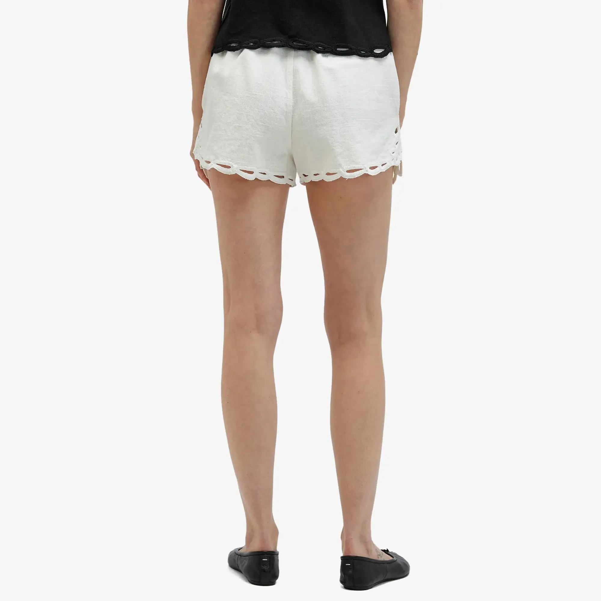 Isabel Marant Étoile Women's Safa Embroidered Shorts White