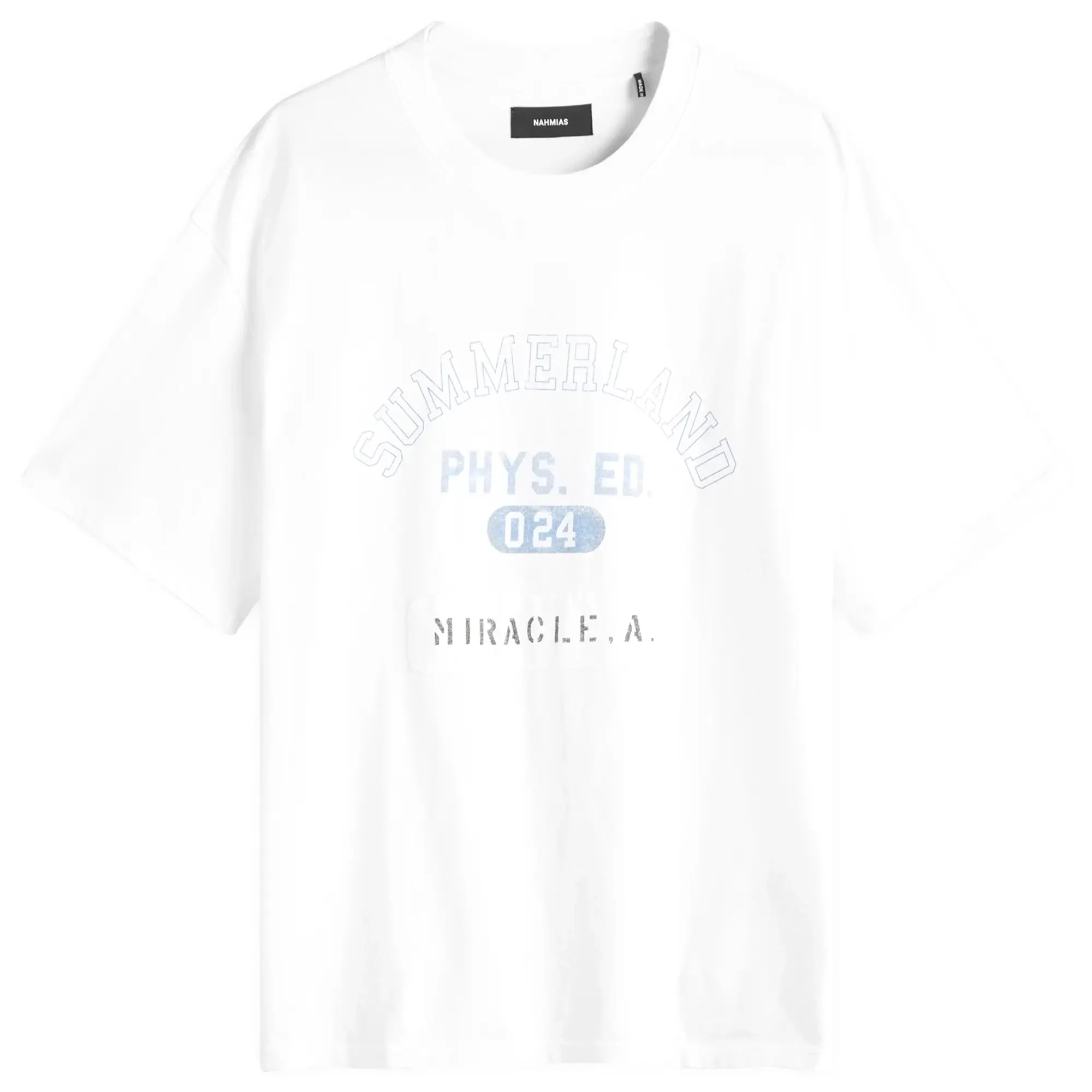 Nahmias Men's Miracle A. Boxy T-Shirt Cotton White