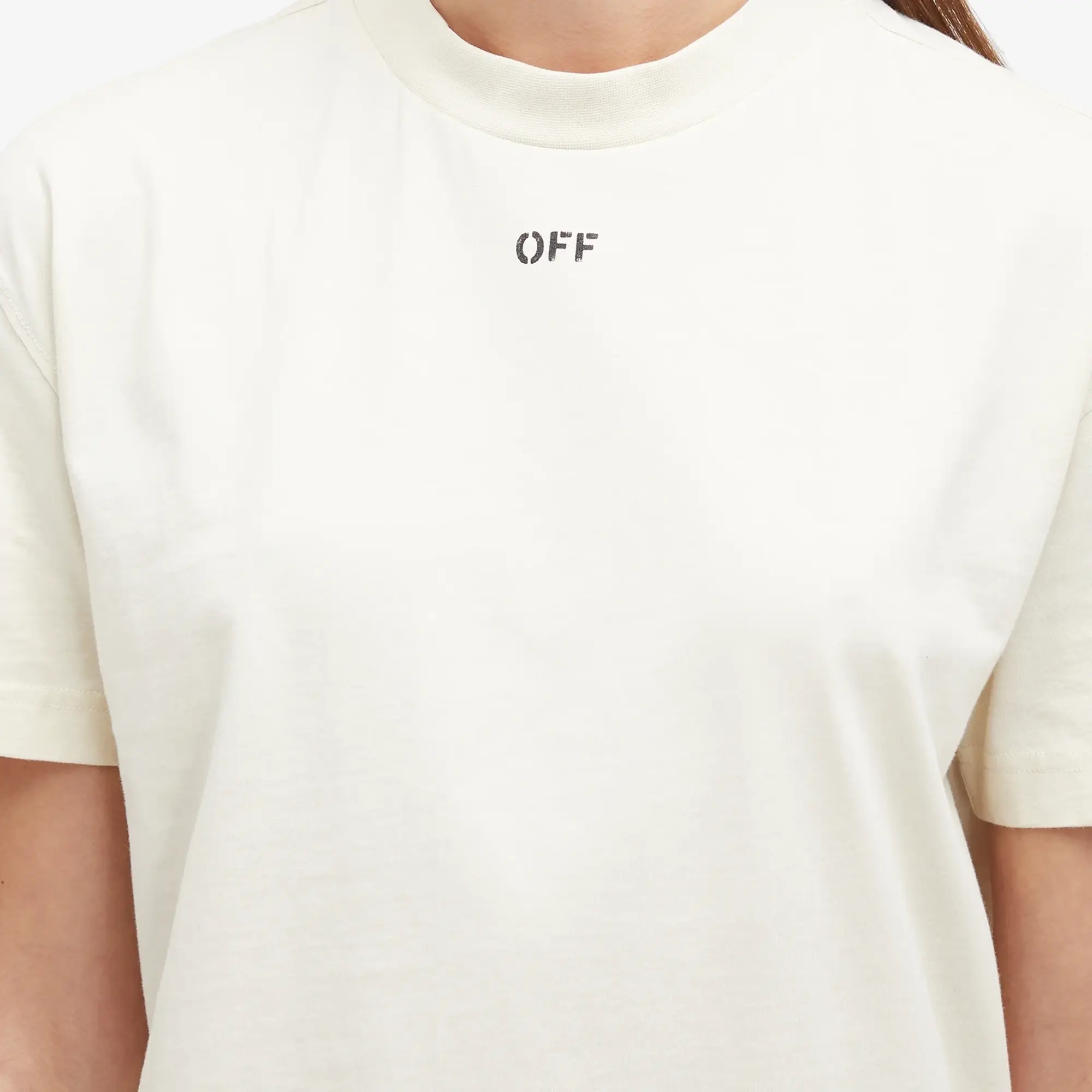 Off-White Women's Cloud Arrow Regular T-Shirt White Asparagus