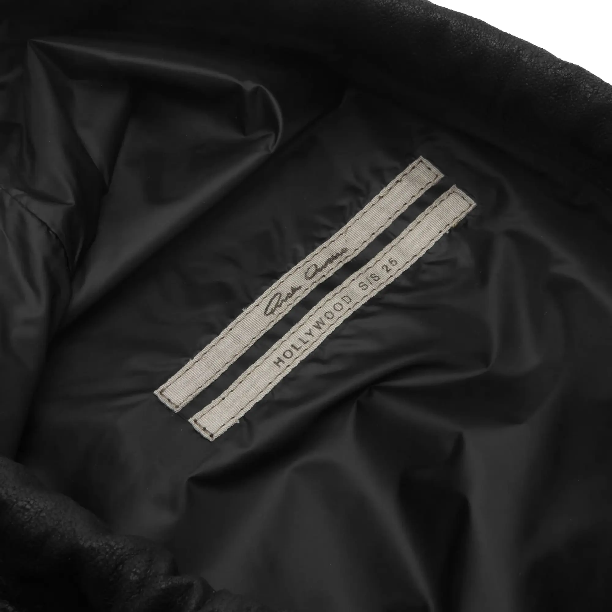 Rick Owens Women's Drawstring Backpack Black Pearl