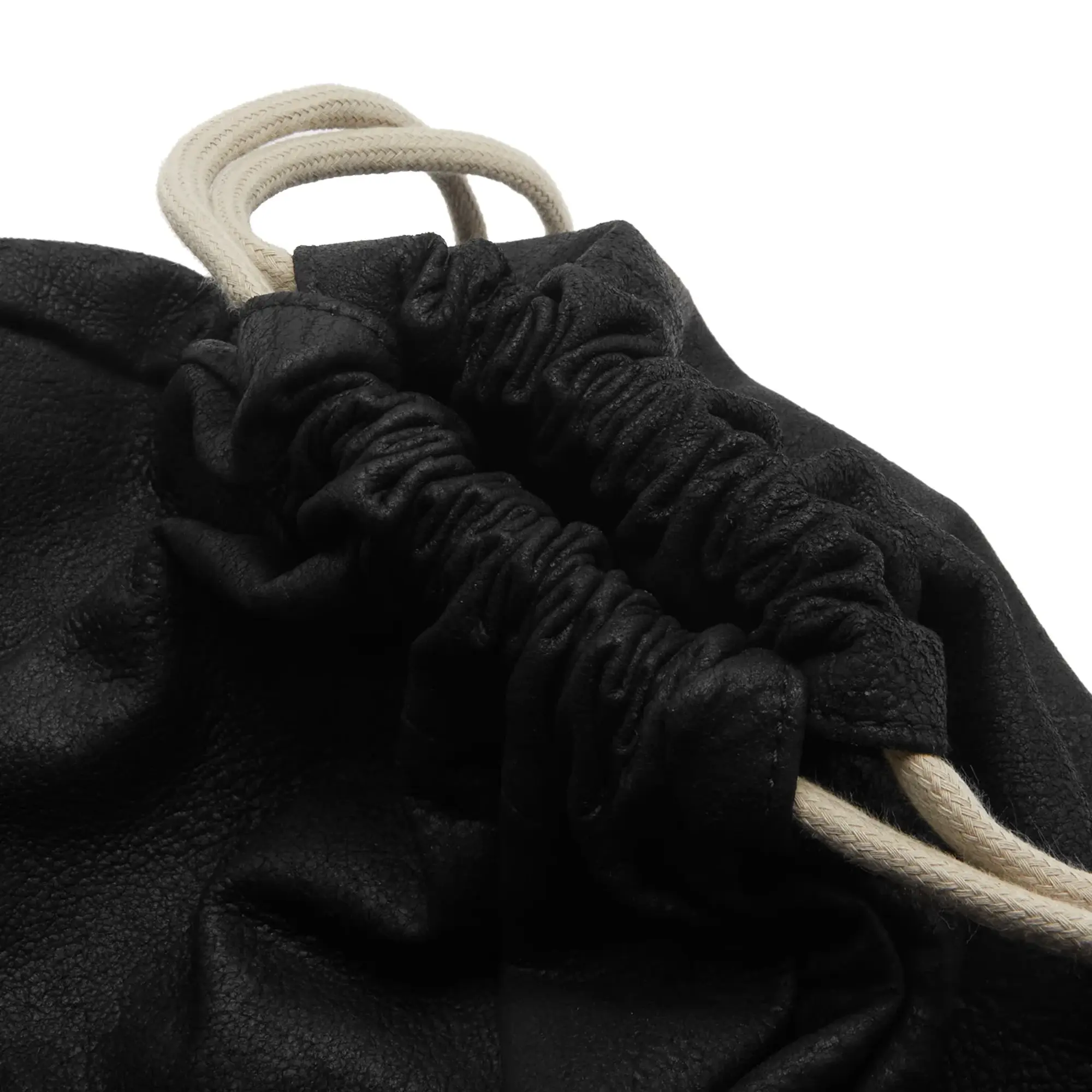 Rick Owens Women's Drawstring Backpack Black Pearl
