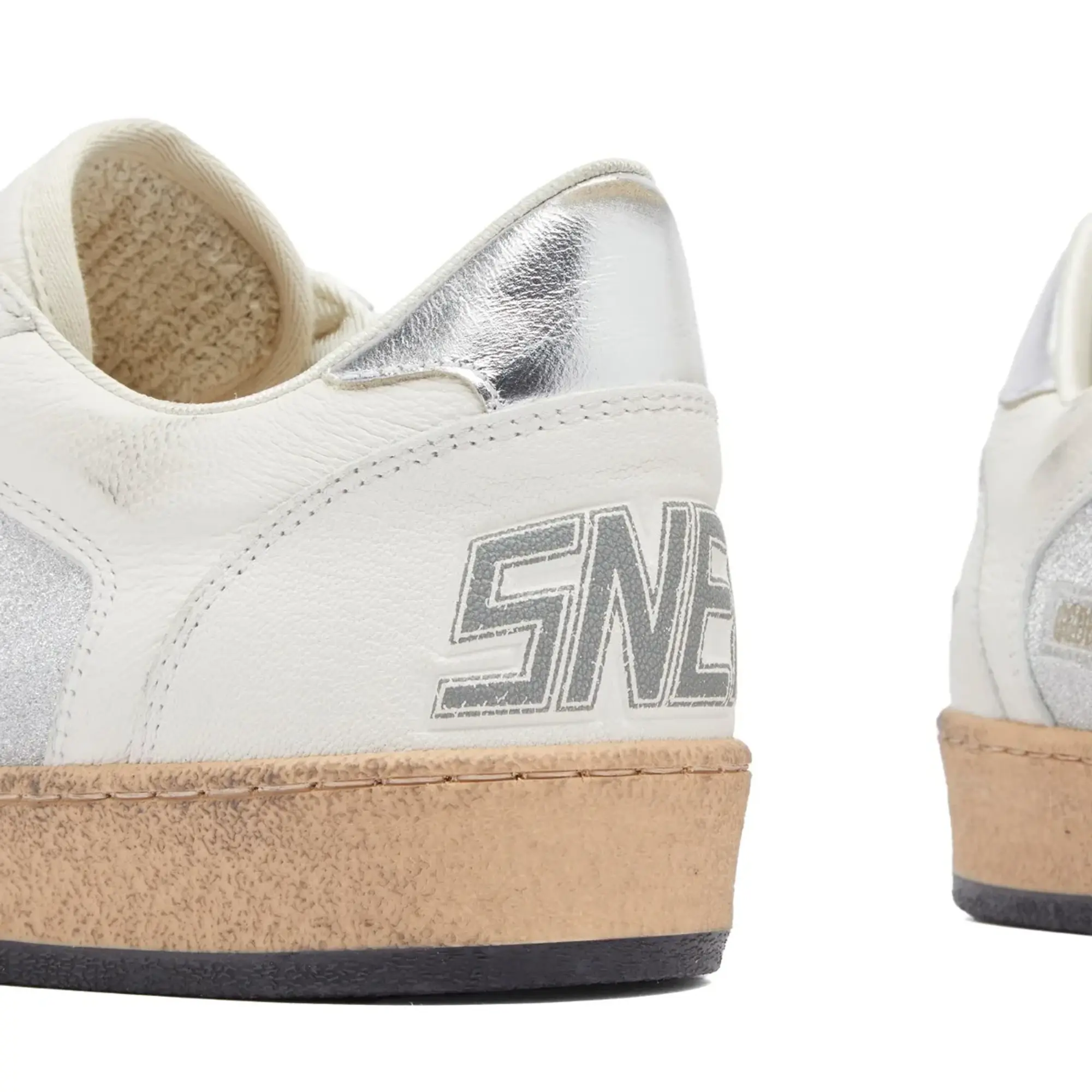 Golden Goose Women's Ballstar Natural White/Silver