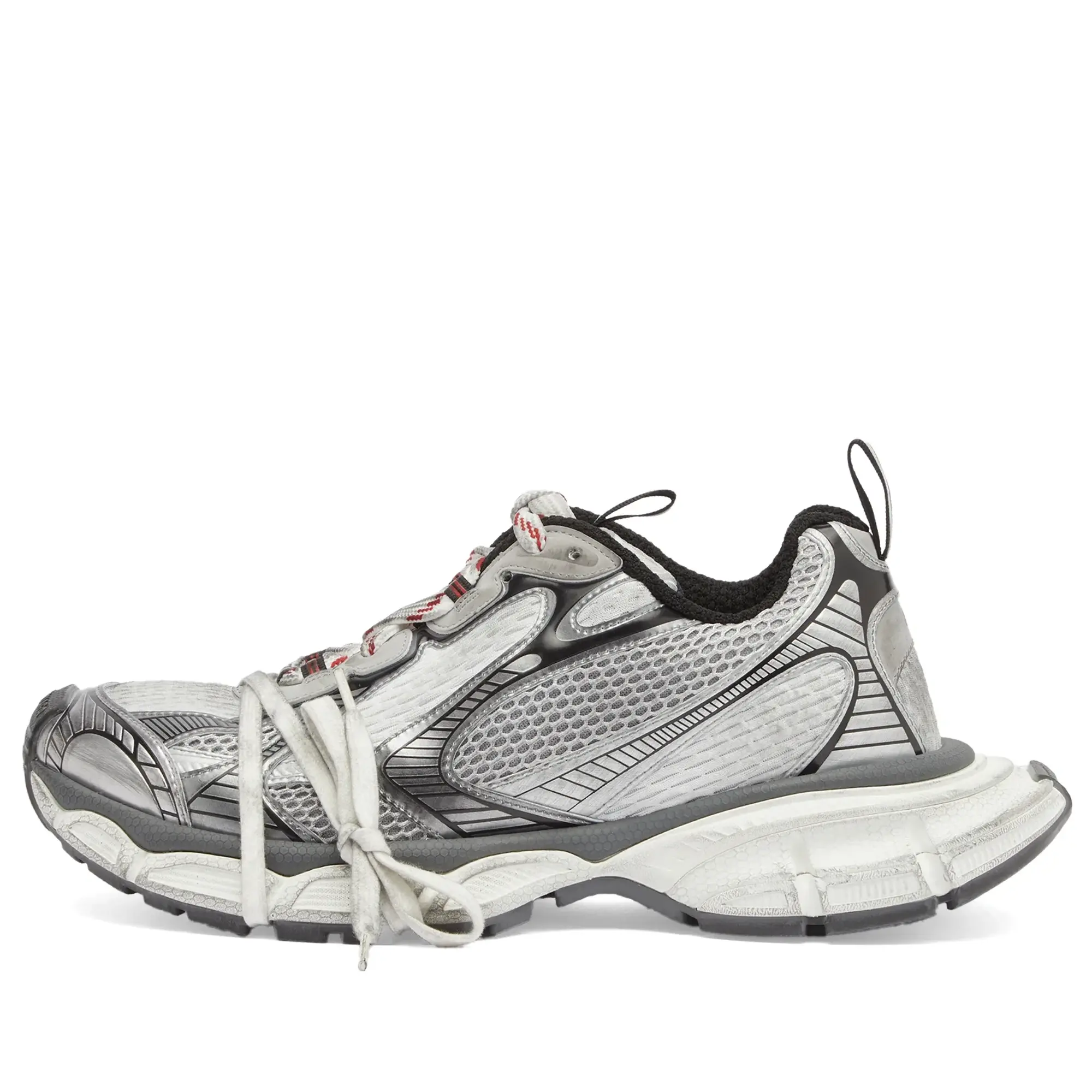 Balenciaga Men's 3XL Sneaker Grey/White/Red