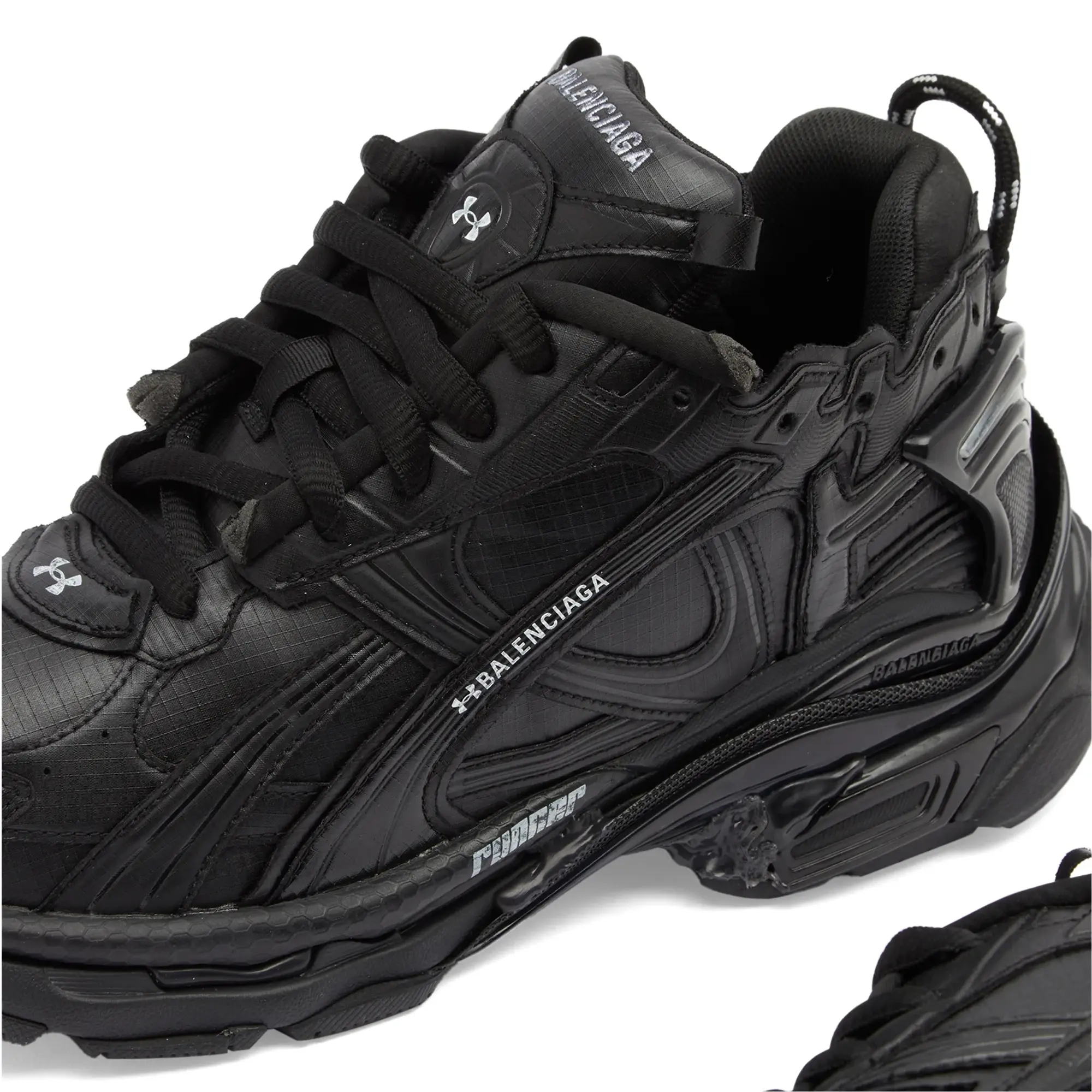 Balenciaga Men's Runner Ripstop Black