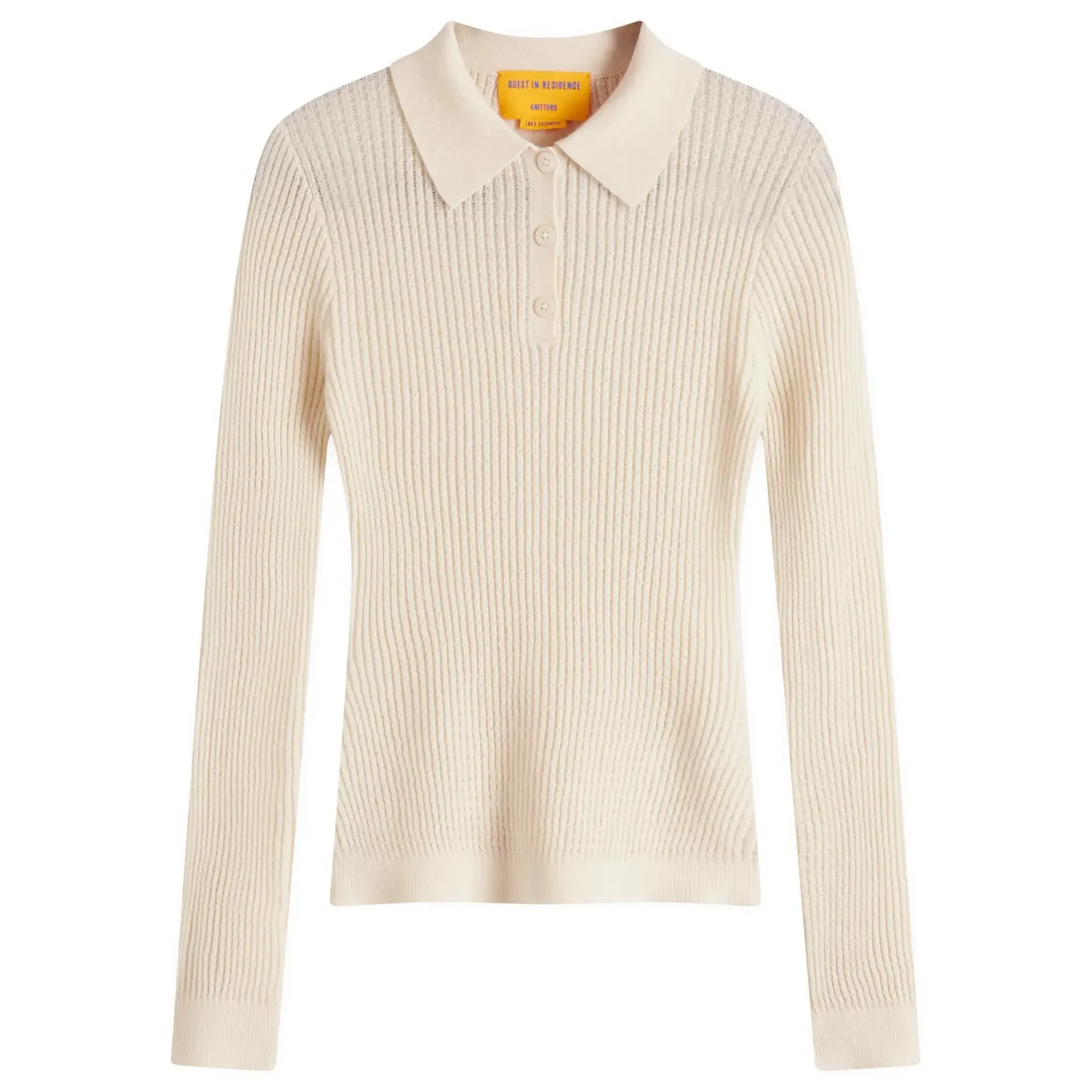 GUEST IN RESIDENCE Women's Shrunken Polo In Cashmere Cream