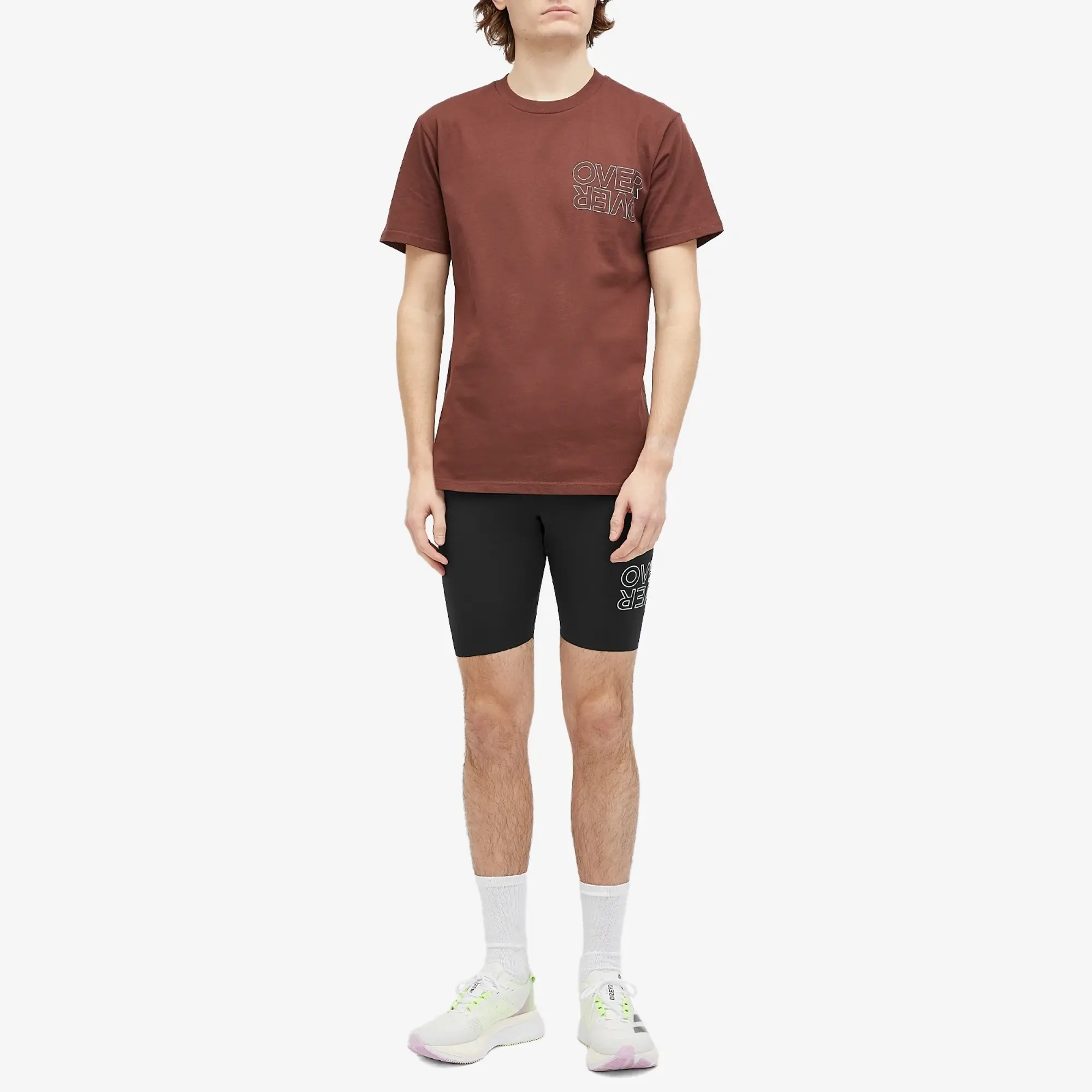 Over Over Men's Half Tight Shorts Black