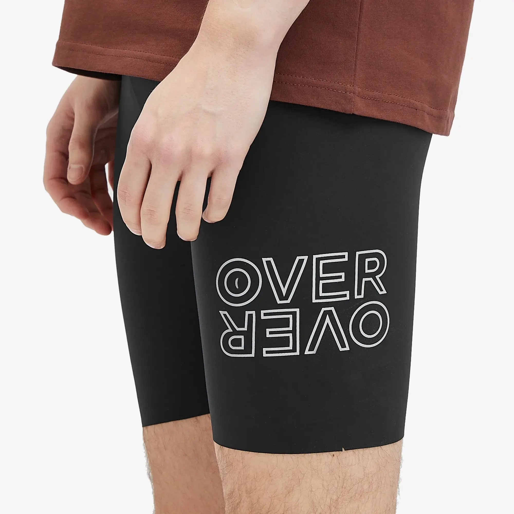 Over Over Men's Half Tight Shorts Black