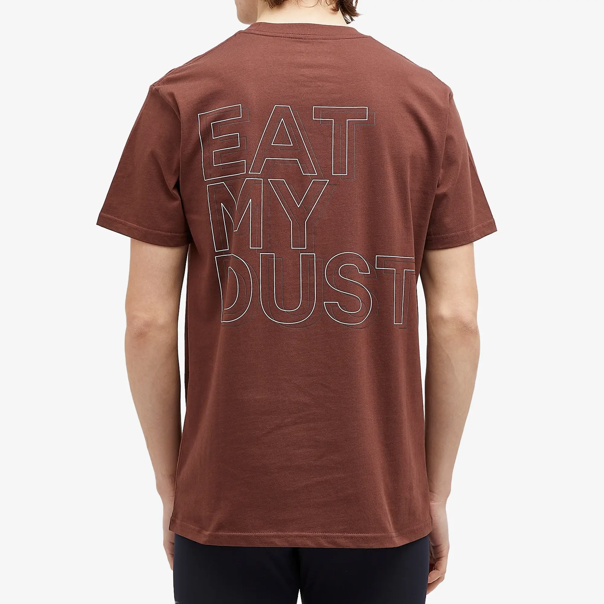 Over Over Men's Eat my Dust Easy T-Shirt Brown