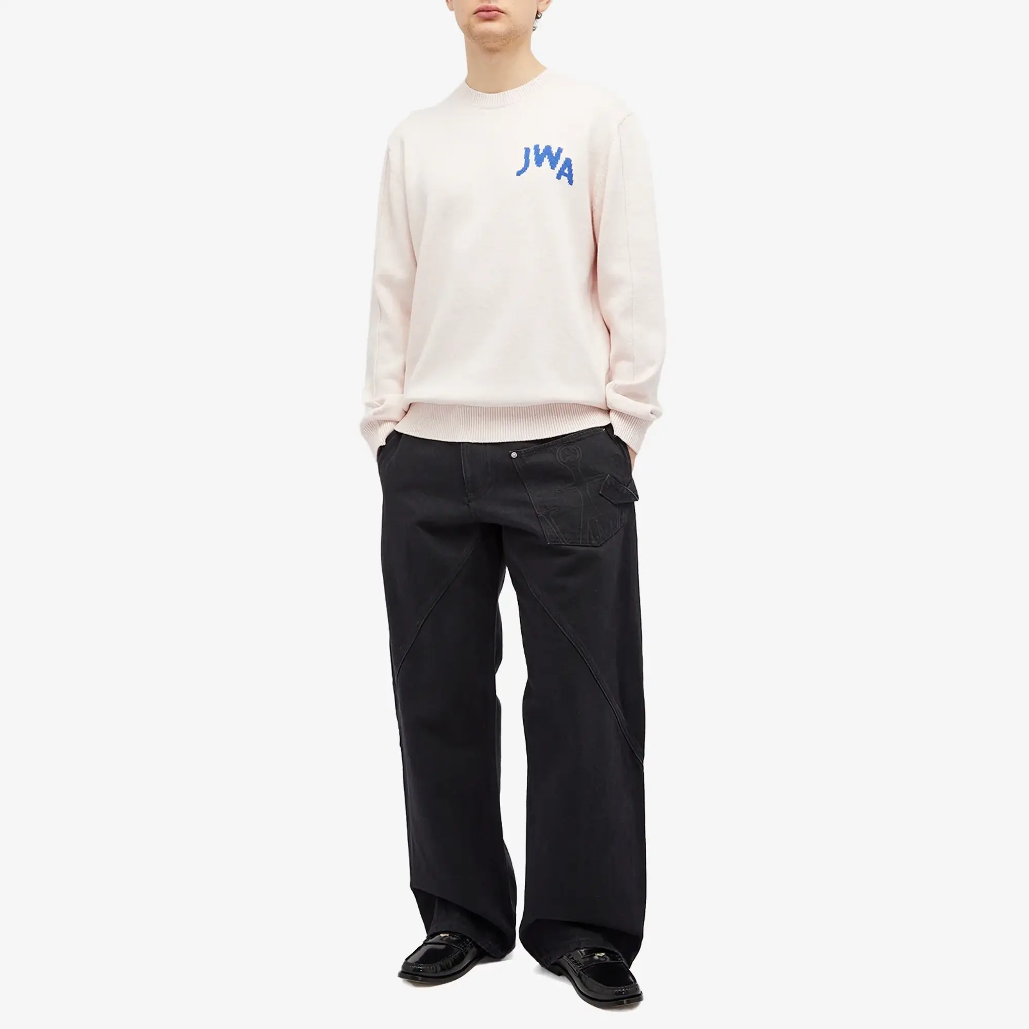 JW Anderson Men's JWA Crew Neck Jumper Blush