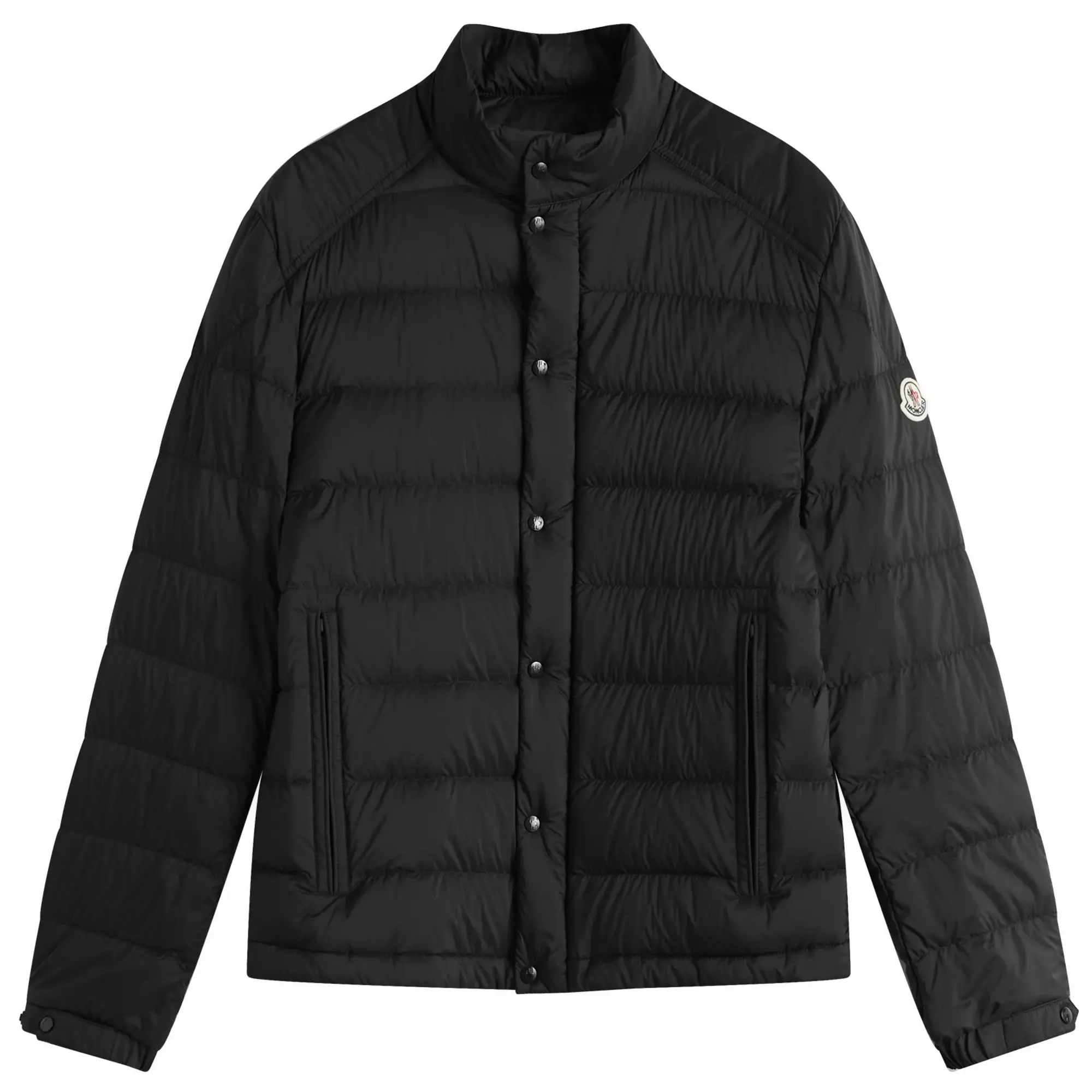 Moncler Men's Recycled Longue Saison Opaque Selves Jacket Black