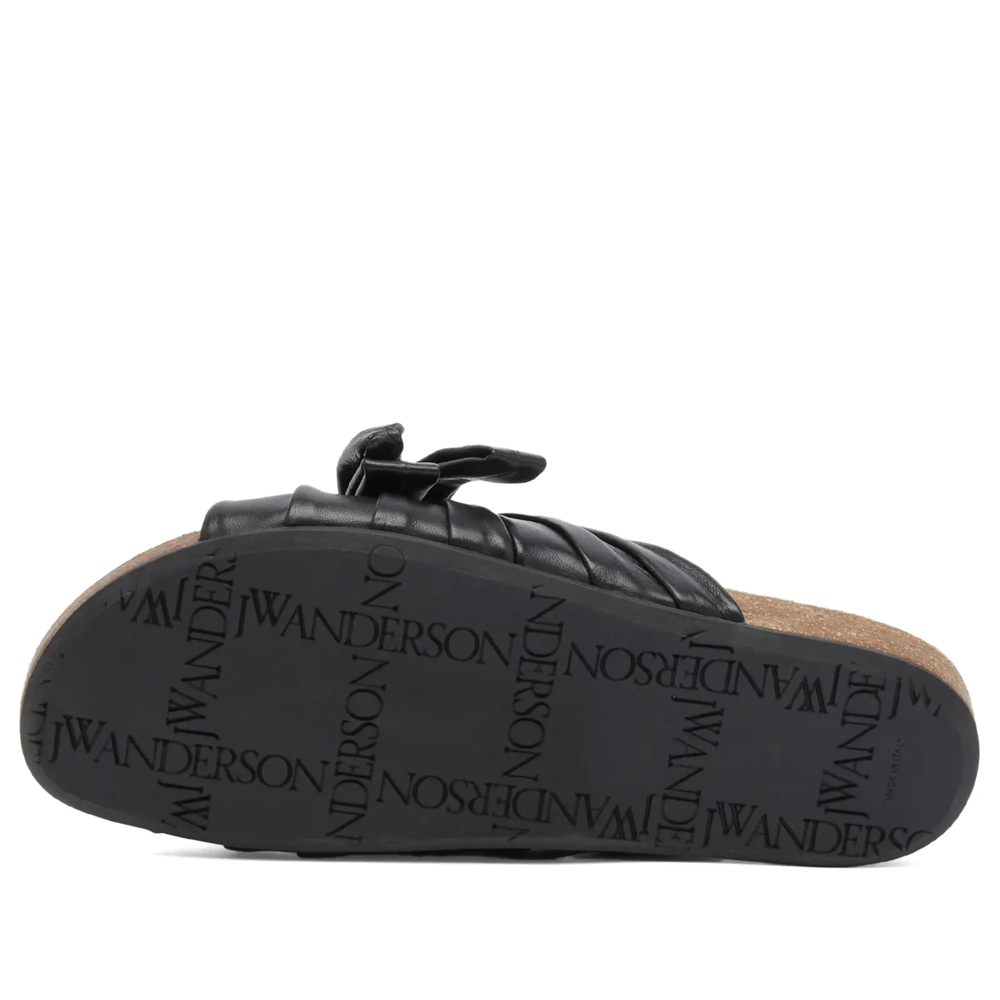 JW Anderson Women's Bow Flat Sandal Black