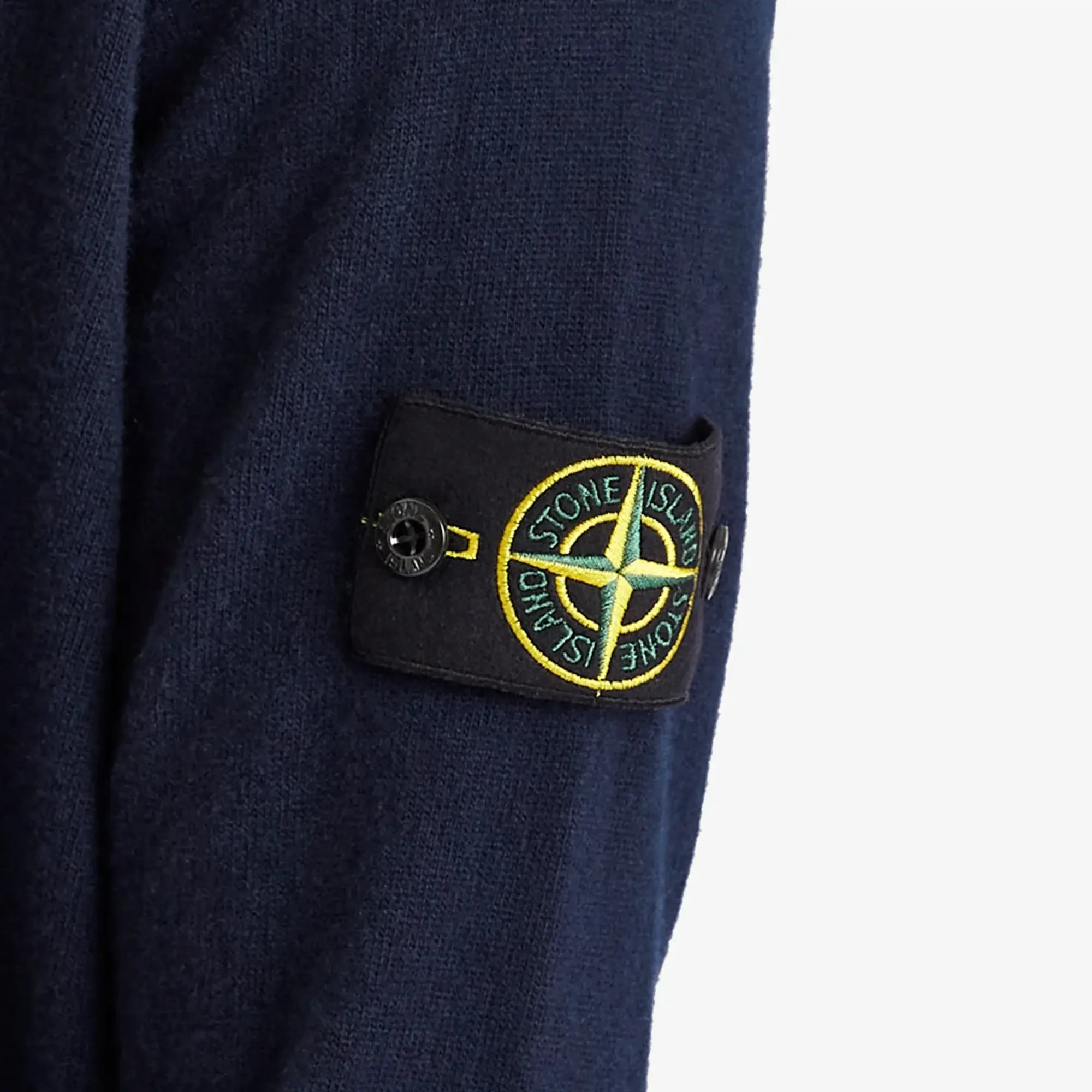 Stone Island Men's Geelong Wool Crew Neck Jumper Navy Blue