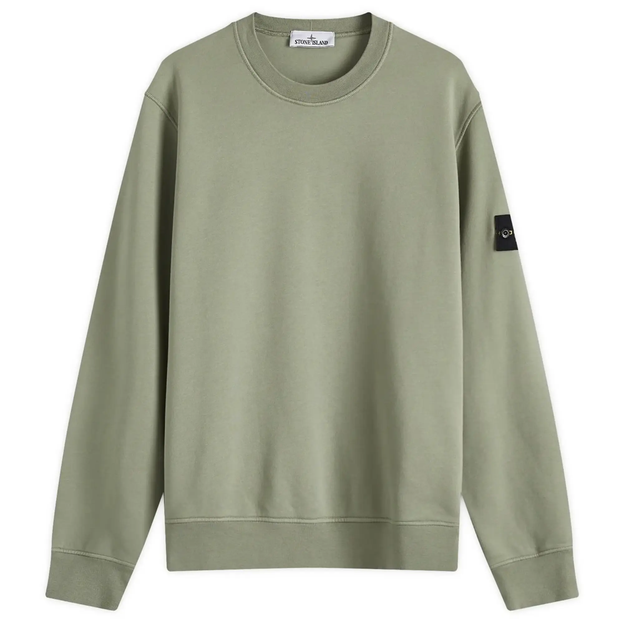 Stone Island Men's Garment Dyed Crew Neck Sweatshirt Sage