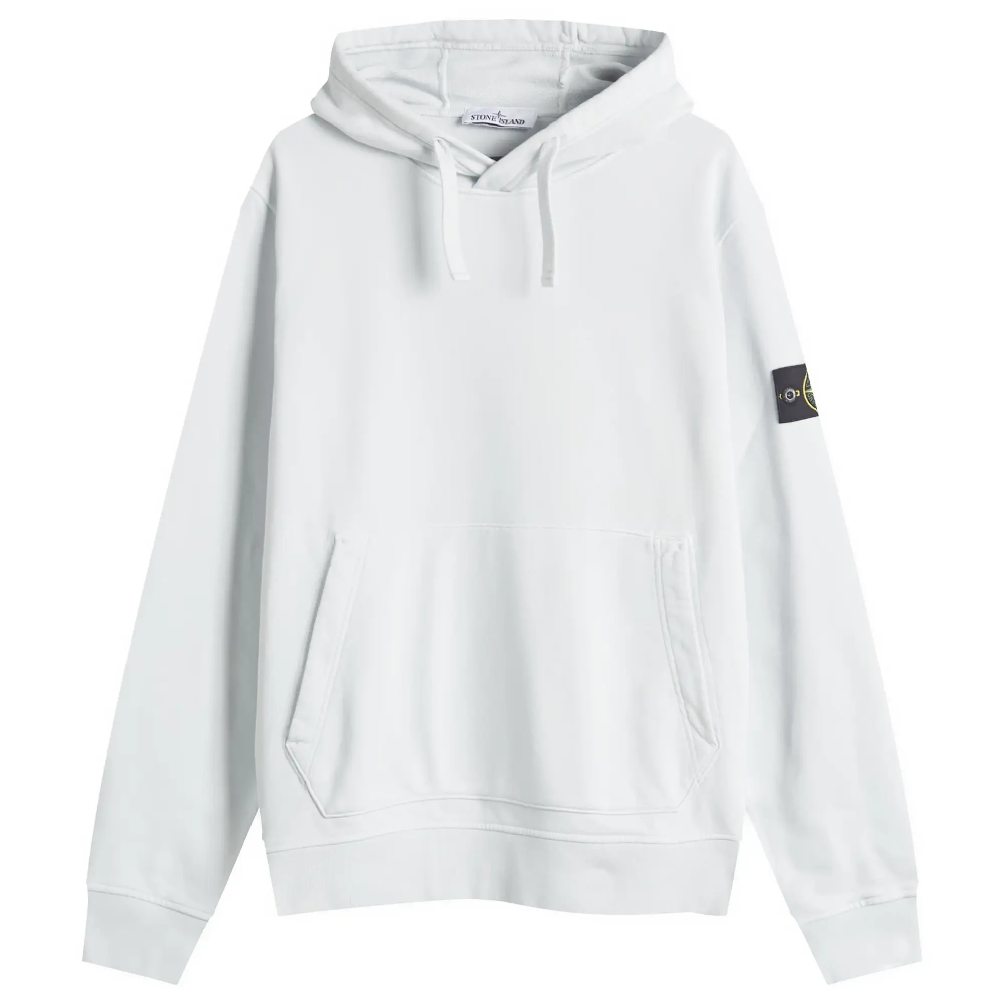 Stone Island Men's Garment Dyed Popover Hoodie Sky Blue