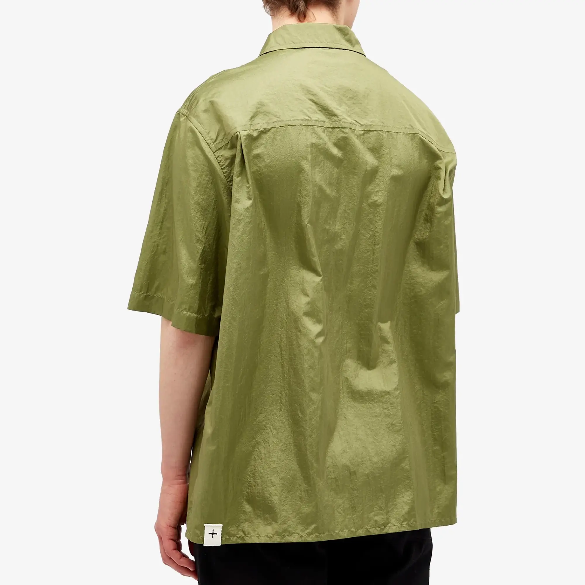 Jil Sander+ Men's Short Sleeve Regular Fit Shirt Grasshopper