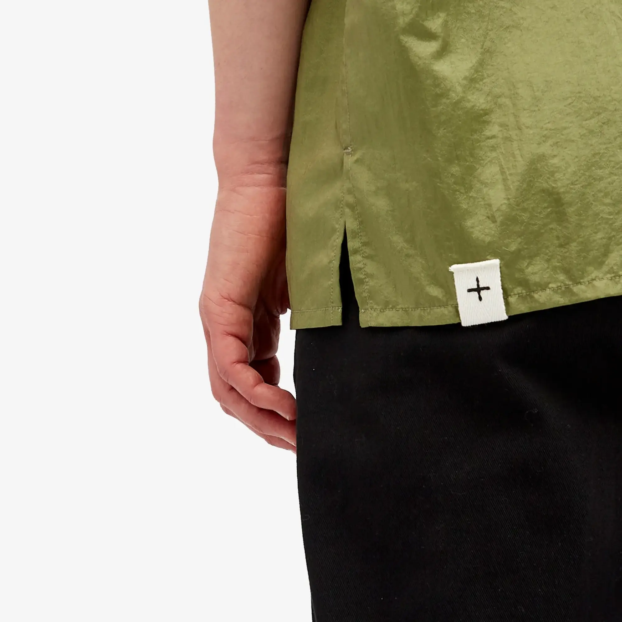 Jil Sander+ Men's Short Sleeve Regular Fit Shirt Grasshopper