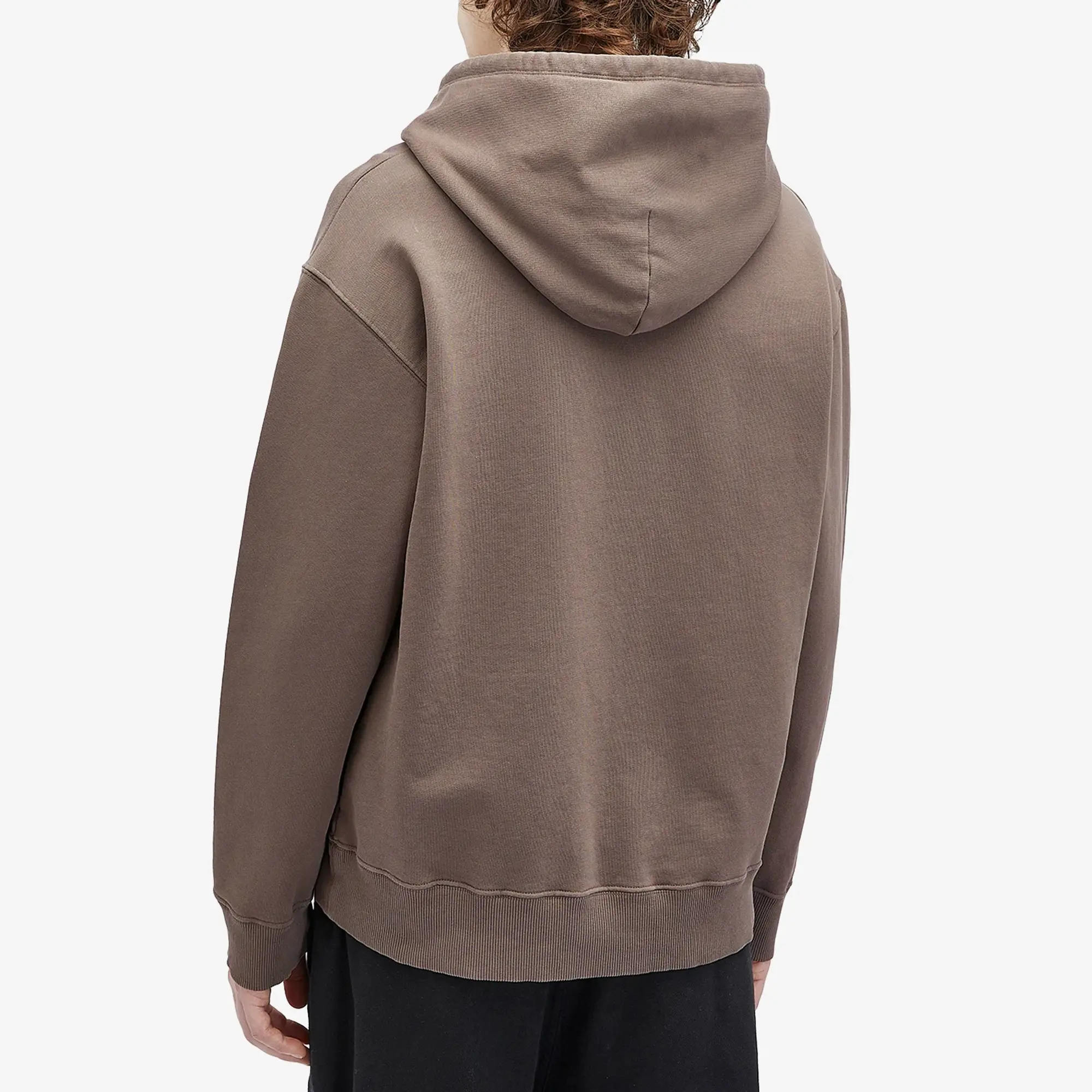 MM6 Maison Margiela Men's Numbers Patch Logo Hoodie Brown