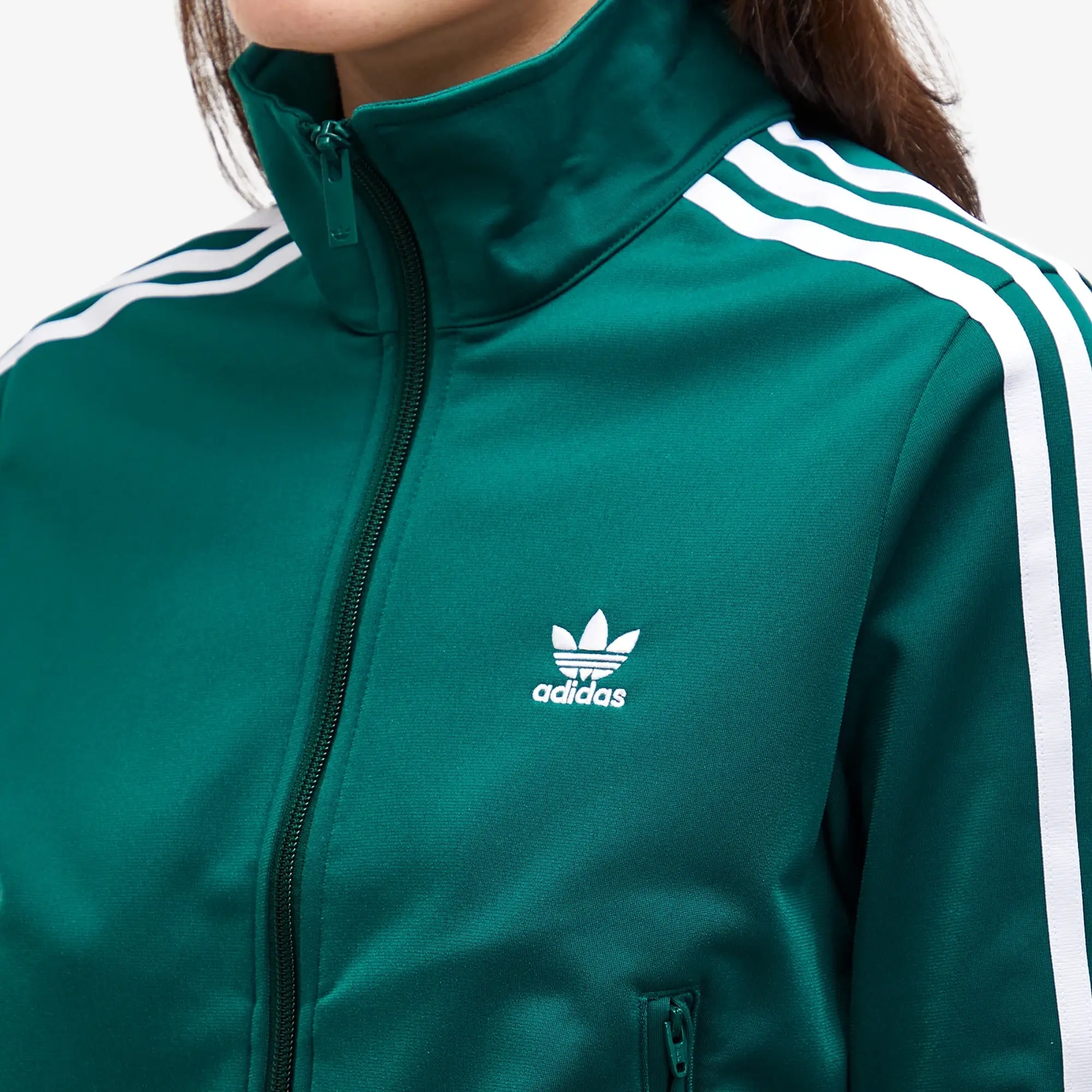 adidas Originals Womens Adicolor Classics Firebird Track Top - Green - Size XL - Green