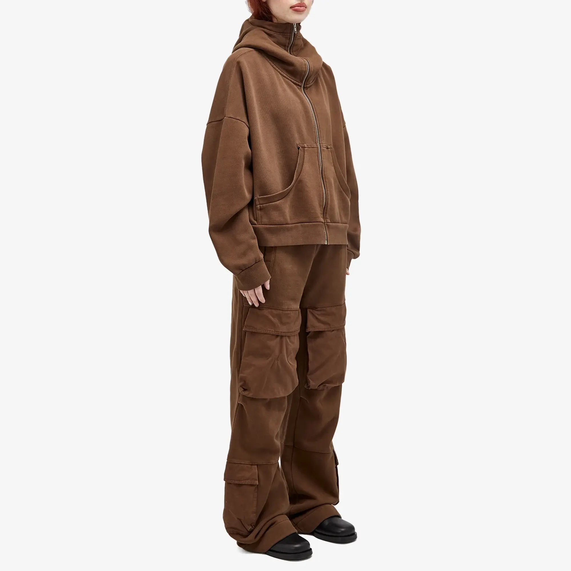 Entire Studios Women's Full Zip Hoodie Brunette