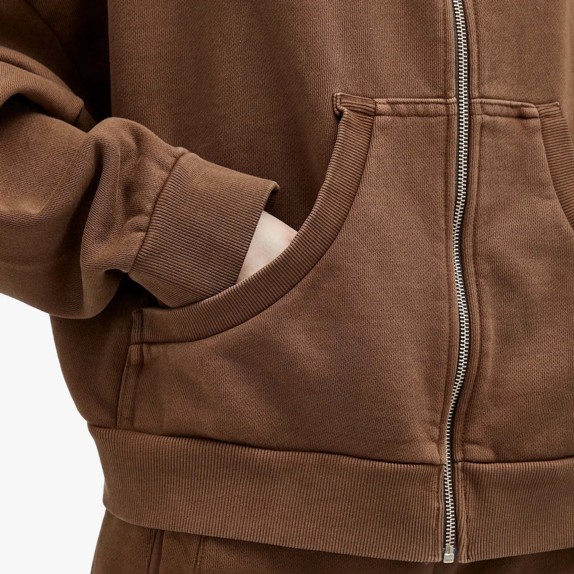 Entire Studios Women's Full Zip Hoodie Brunette