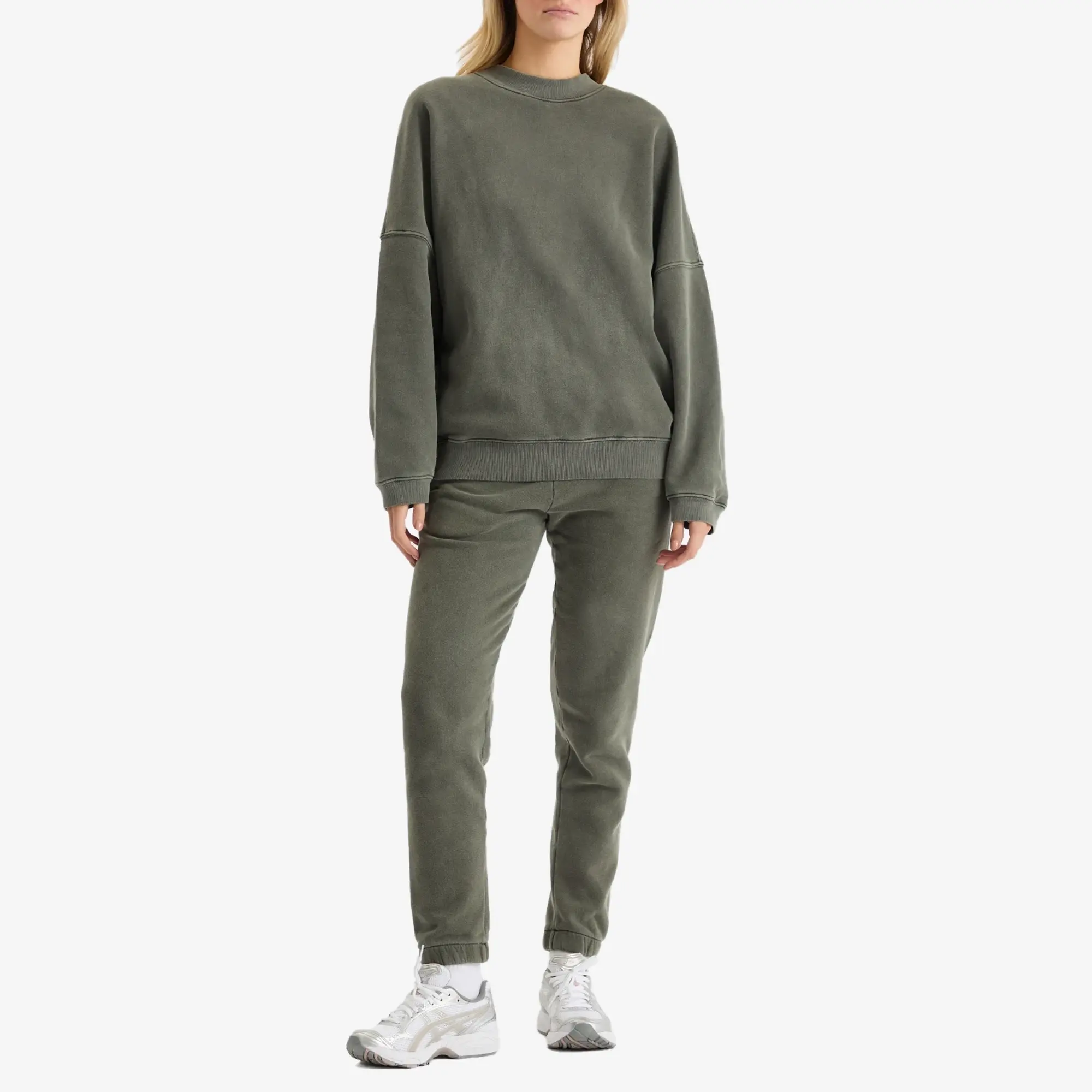 Joah Brown Women's Oversized Crew Sweatshirt Washed Sage