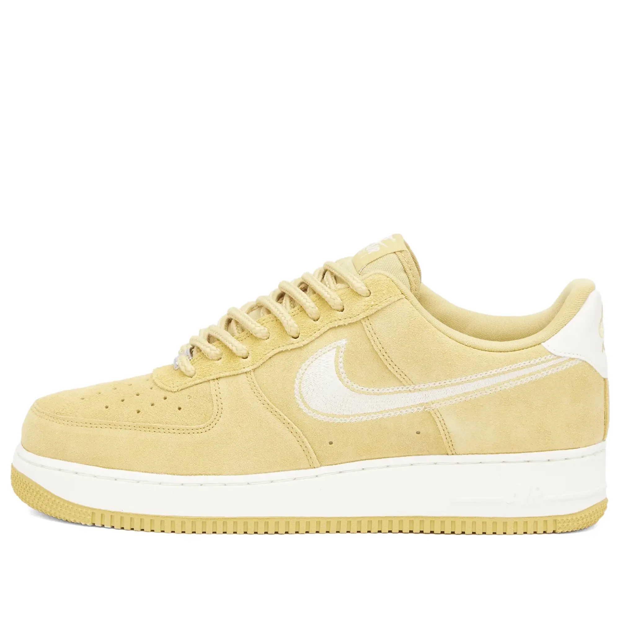 Nike Air Force 1 Trainers In Beige-White