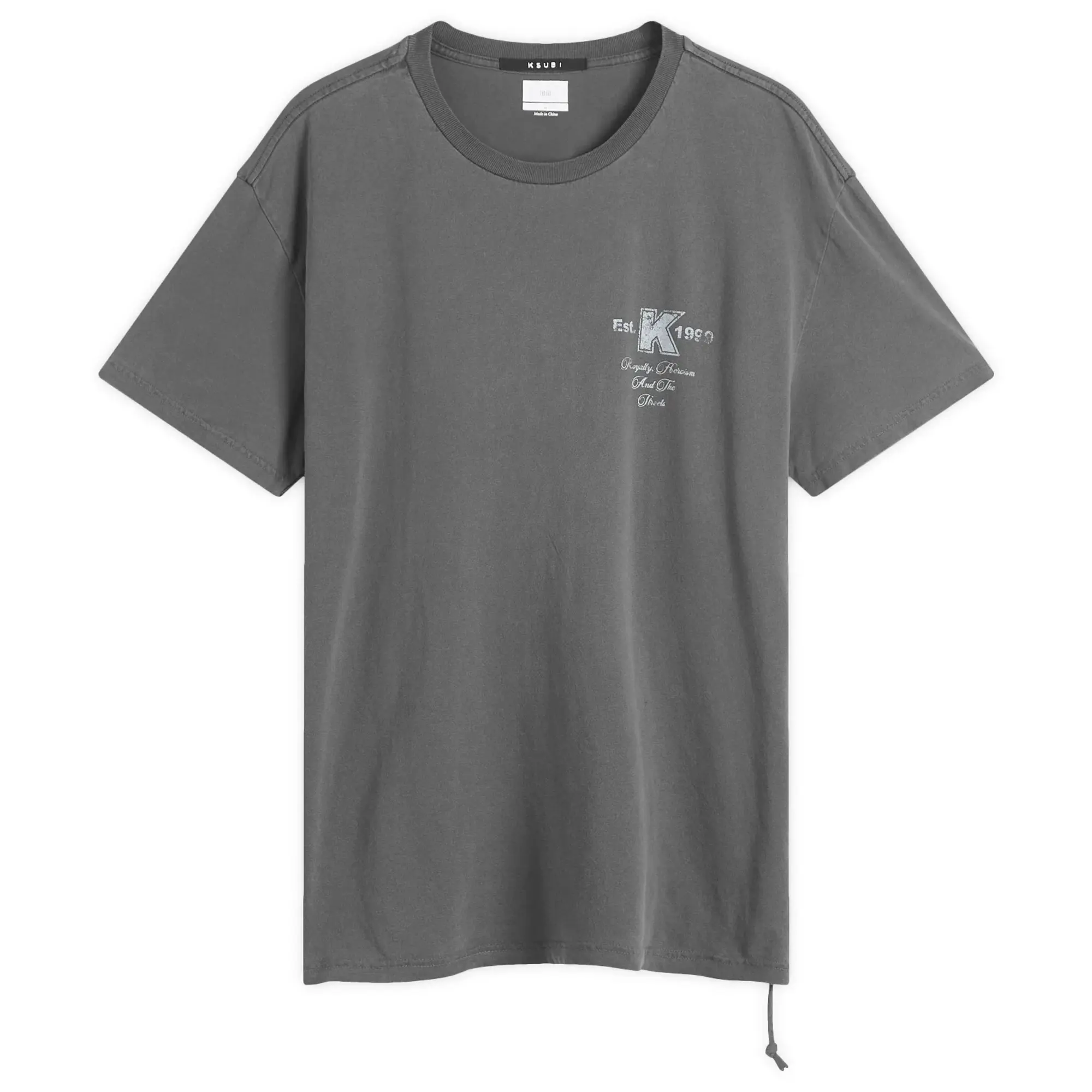 Ksubi Men's Lock Up Biggie T-Shirt Faded Black