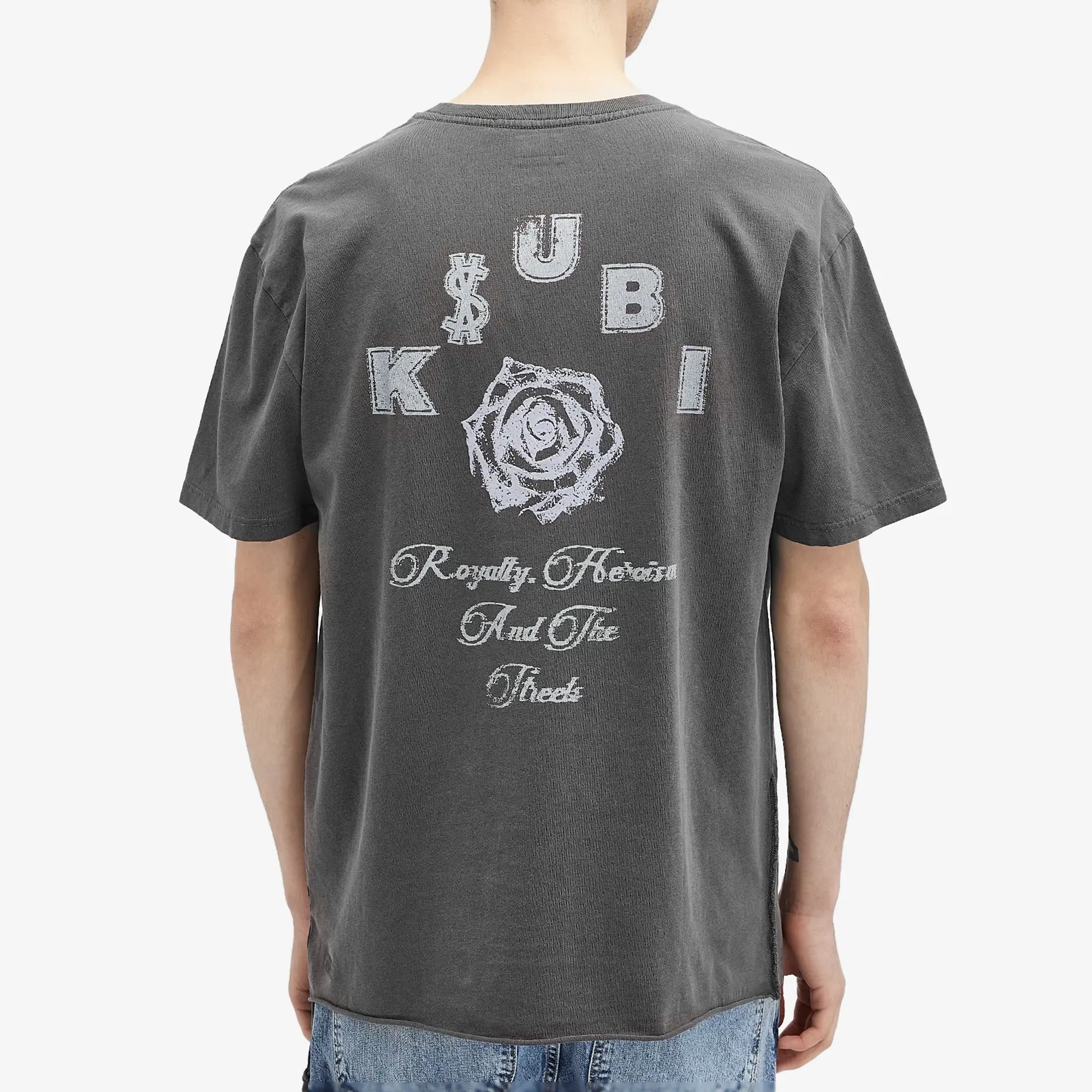Ksubi Men's Lock Up Biggie T-Shirt Faded Black
