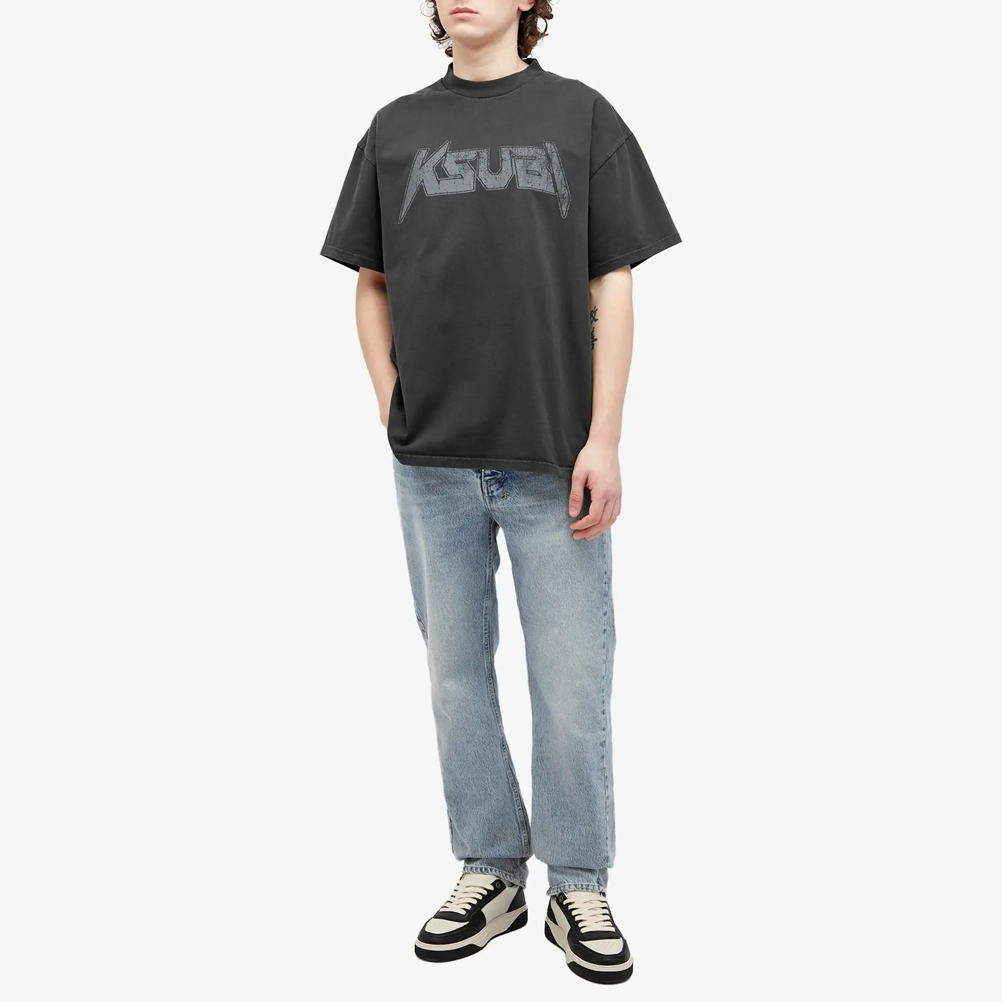 Ksubi Men's Electric Ekcess T-Shirt Old Black