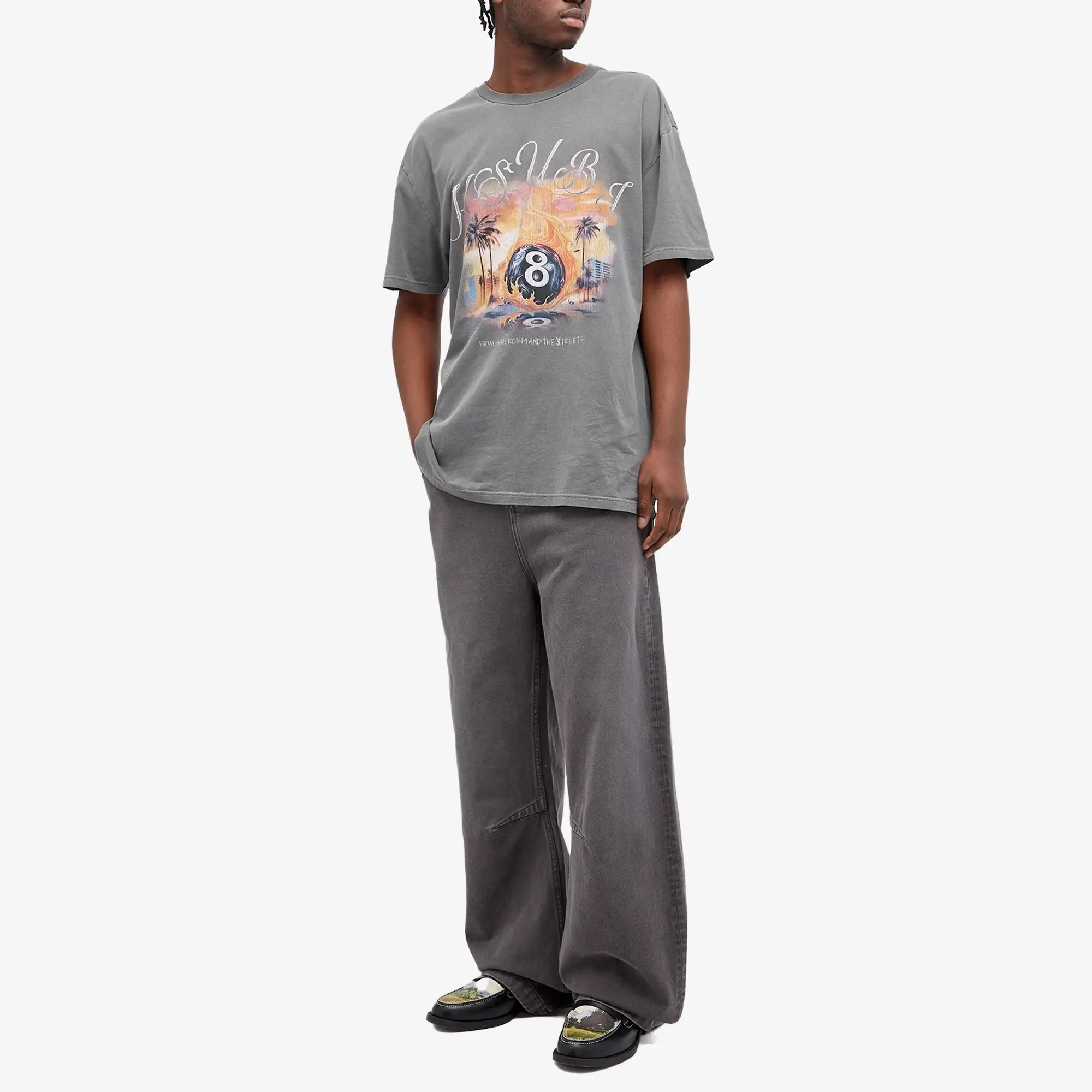 Ksubi Men's World Order Biggie T-Shirt Charcoal