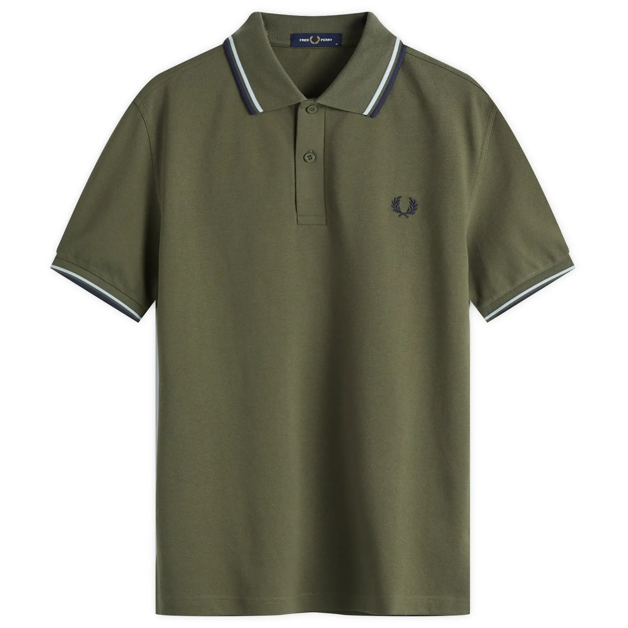 Fred Perry Men's Twin Tipped Polo Shirt Laurel Wreath Green