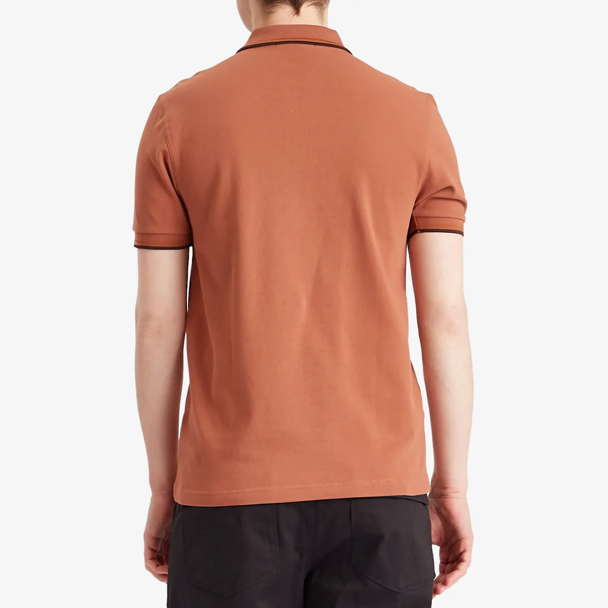 Fred Perry Men's Twin Tipped Polo Shirt Cinnamon