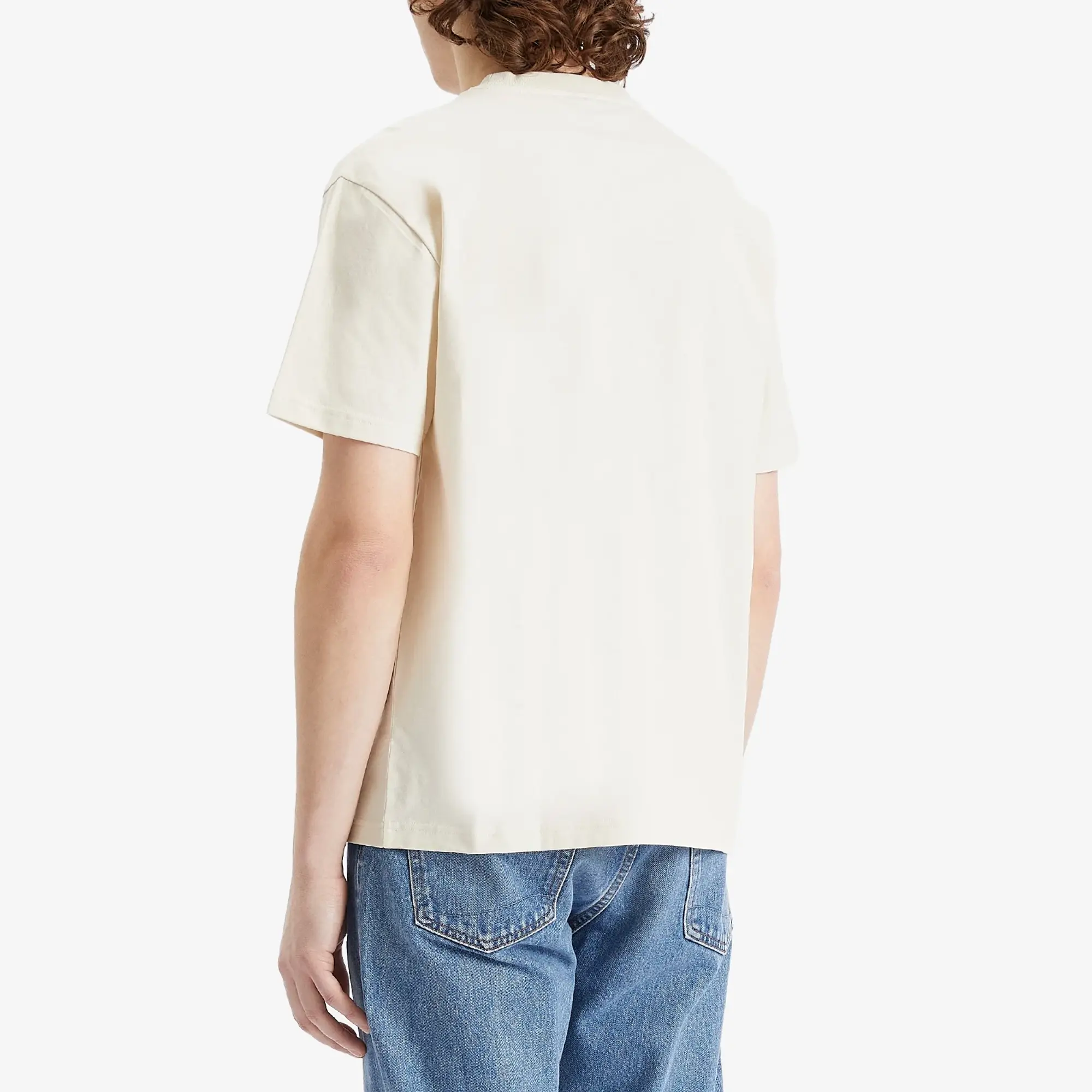 A.P.C. Men's Oscar Floral Logo T-Shirt Ecru
