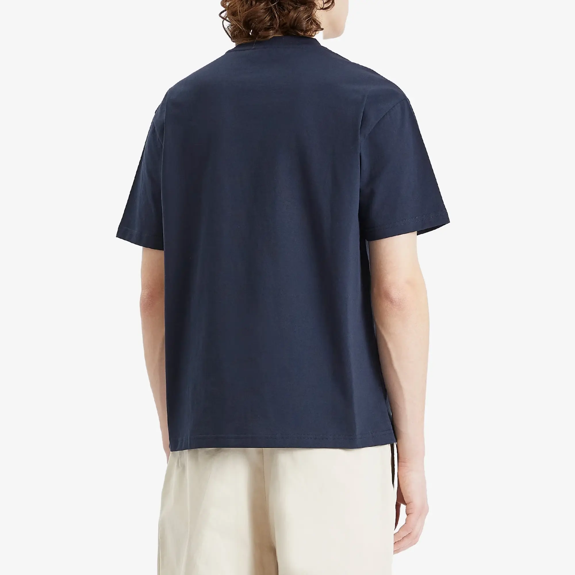 A.P.C. Men's Oscar Floral Logo T-Shirt Dark Navy