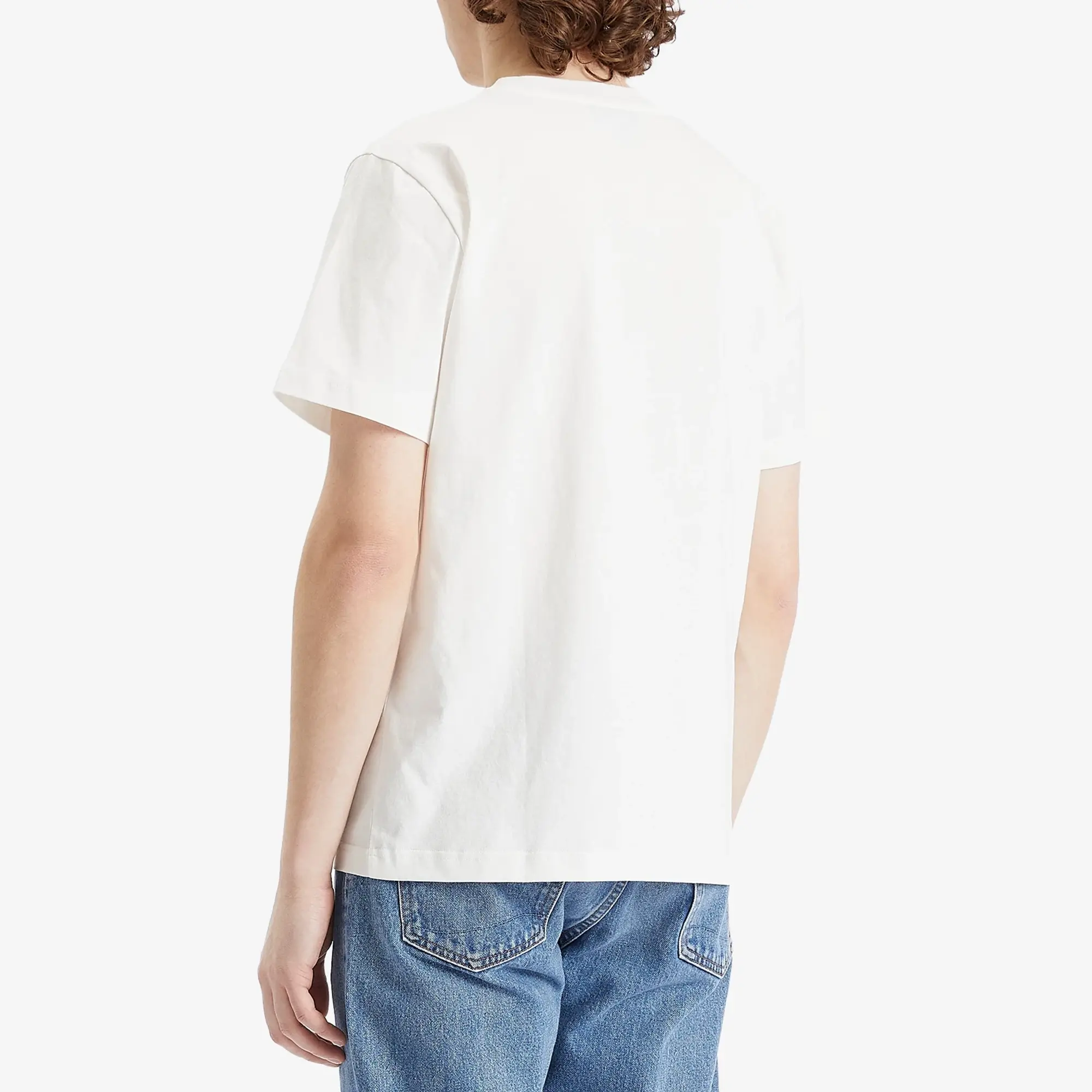 Asics A.P.C. Men's Malone Wave Print T-Shirt White/Yellow
