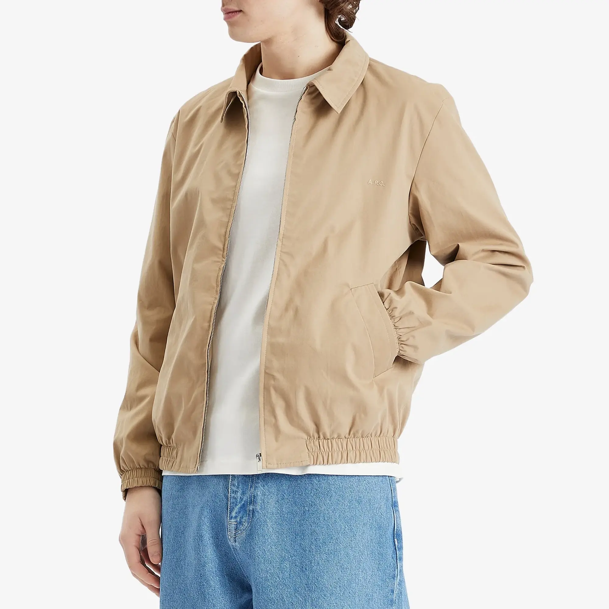 A.P.C. Men's Gilbert Gaberdine Jacket Beige