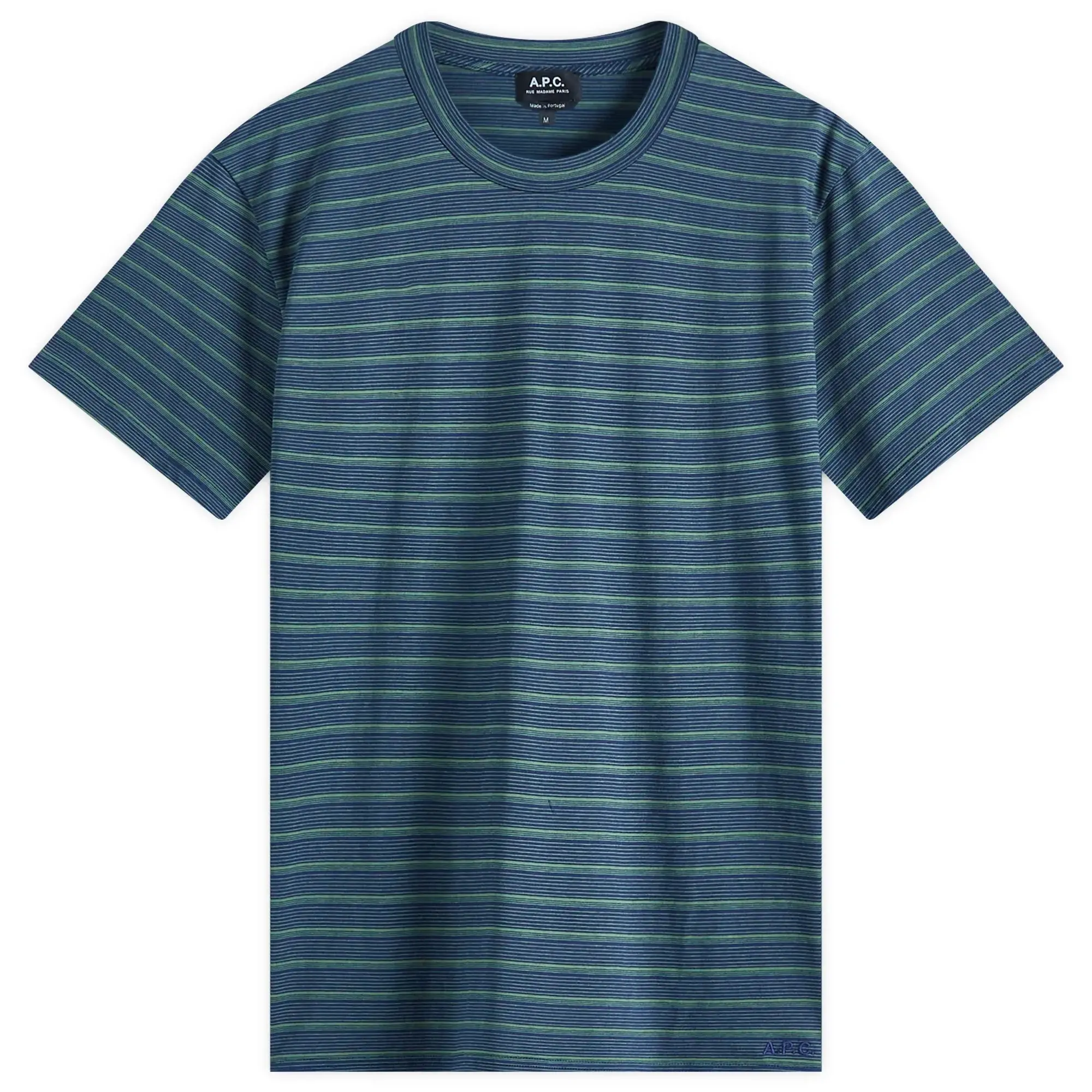 A.P.C. Men's Aymeric Stripe T-Shirt Dark Navy