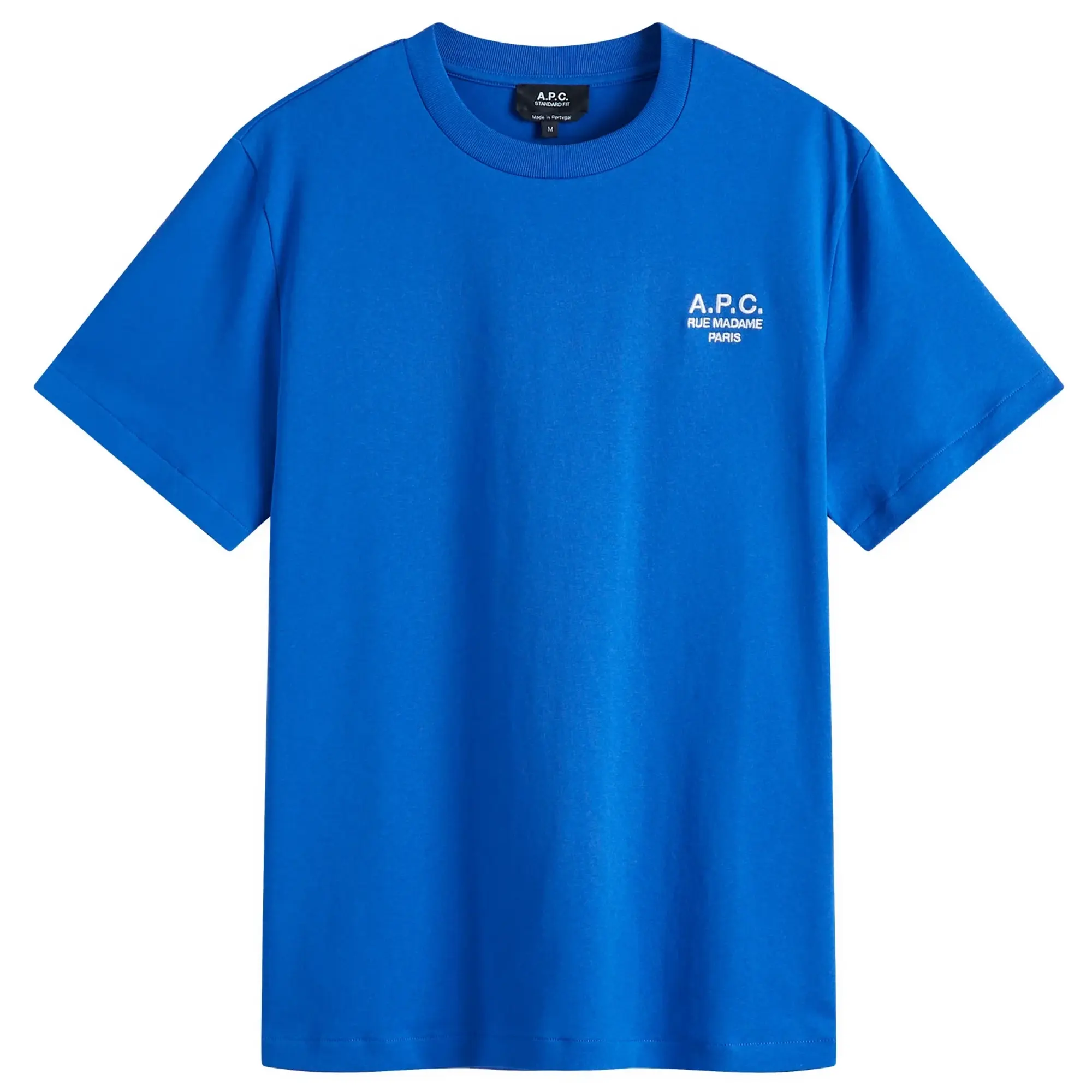 A.P.C. Men's Rue Madame Logo T-Shirt Blue/White