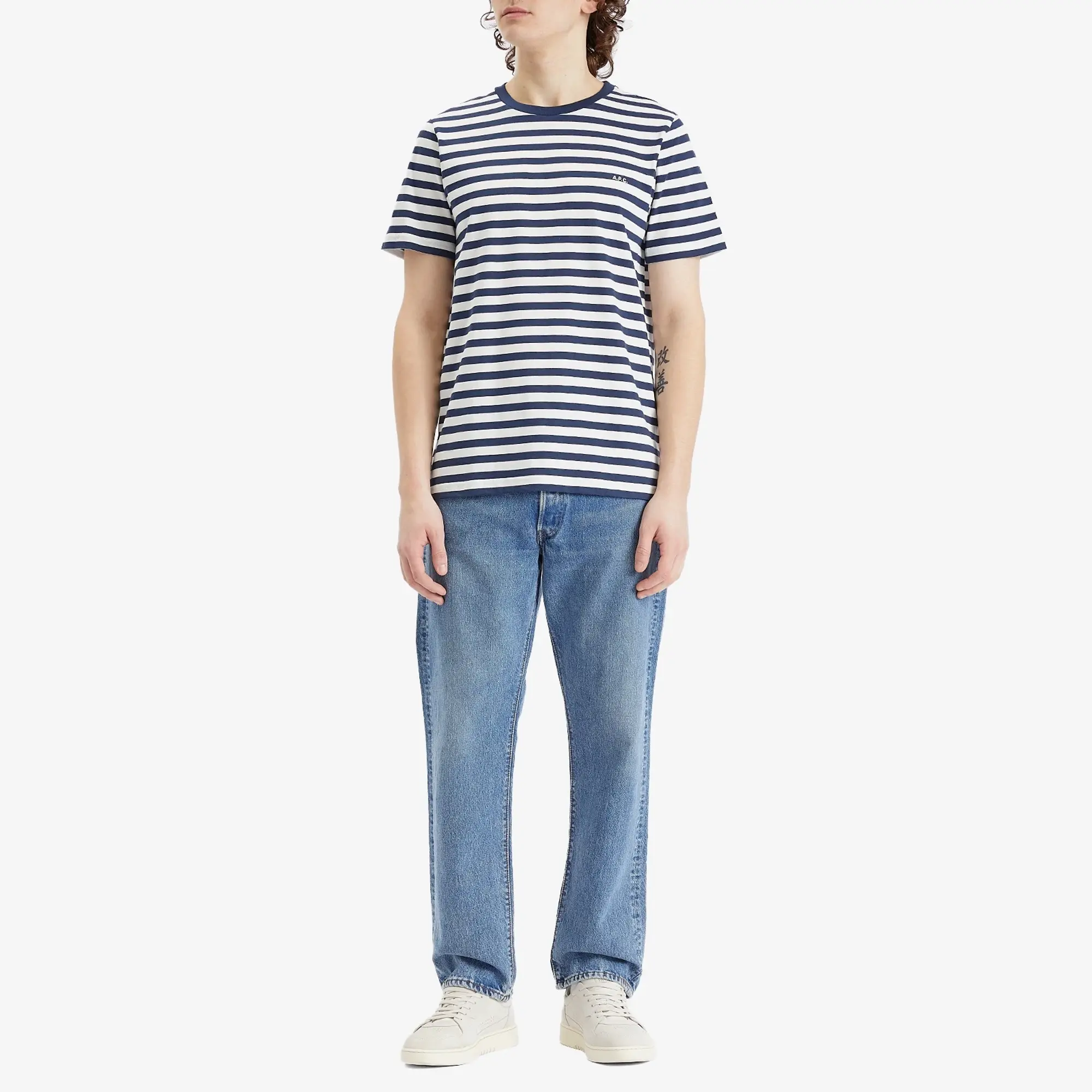 T-Shirt A.P.C. Standard Striped T-Shirt Unisex Dark Navy/ White S