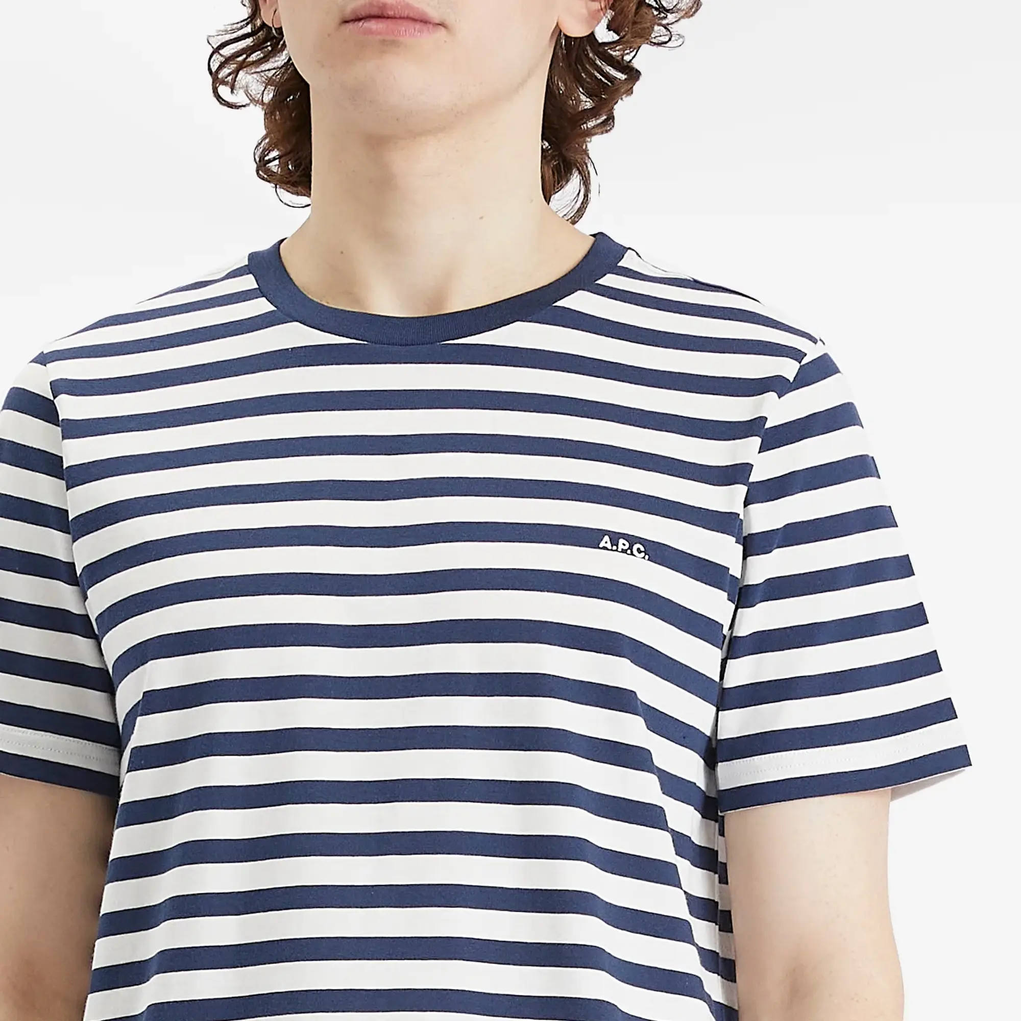 T-Shirt A.P.C. Standard Striped T-Shirt Unisex Dark Navy/ White S