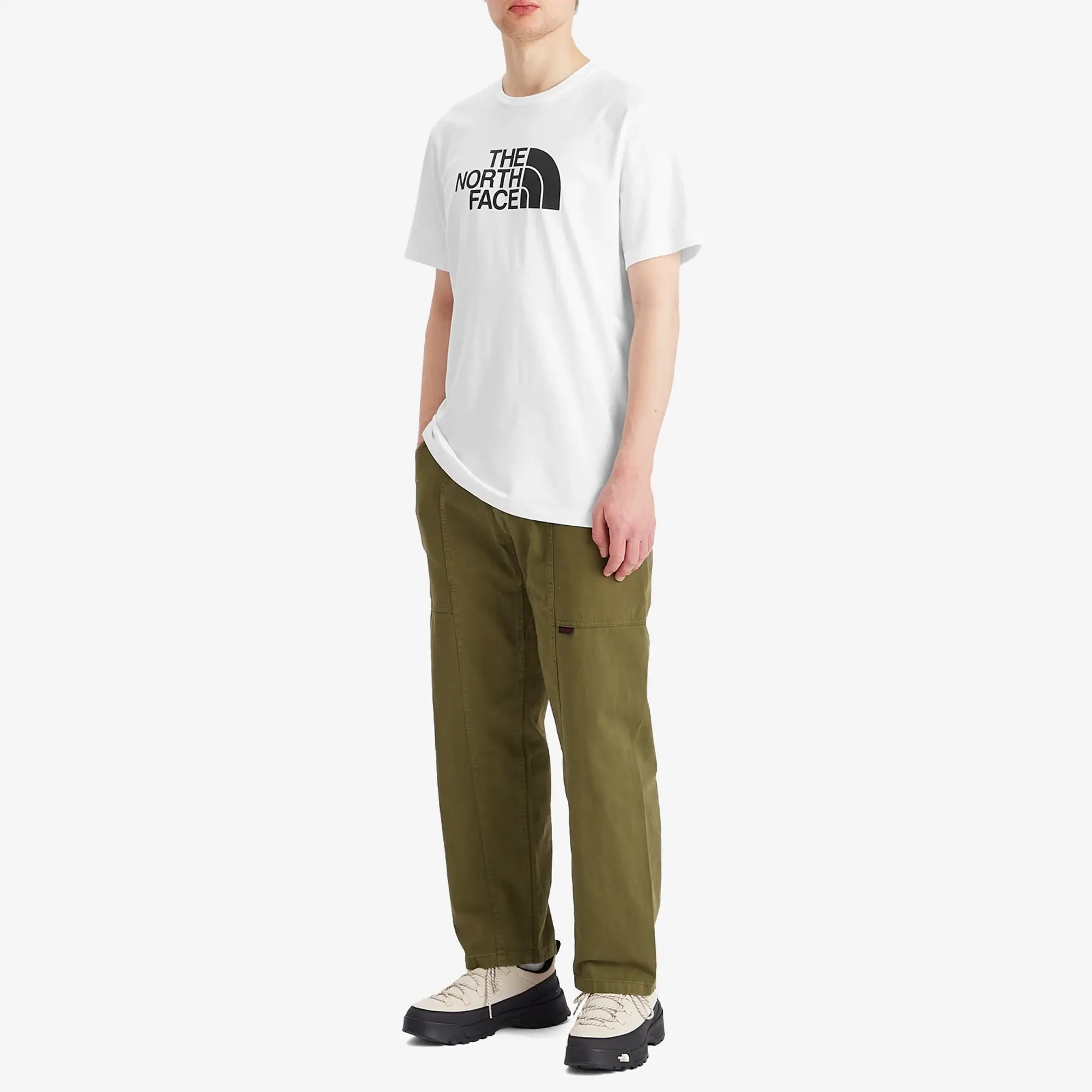 The North Face Easy Cotton Blend Regular Fit Short Sleeve Logo T-Shirt, Tnf White