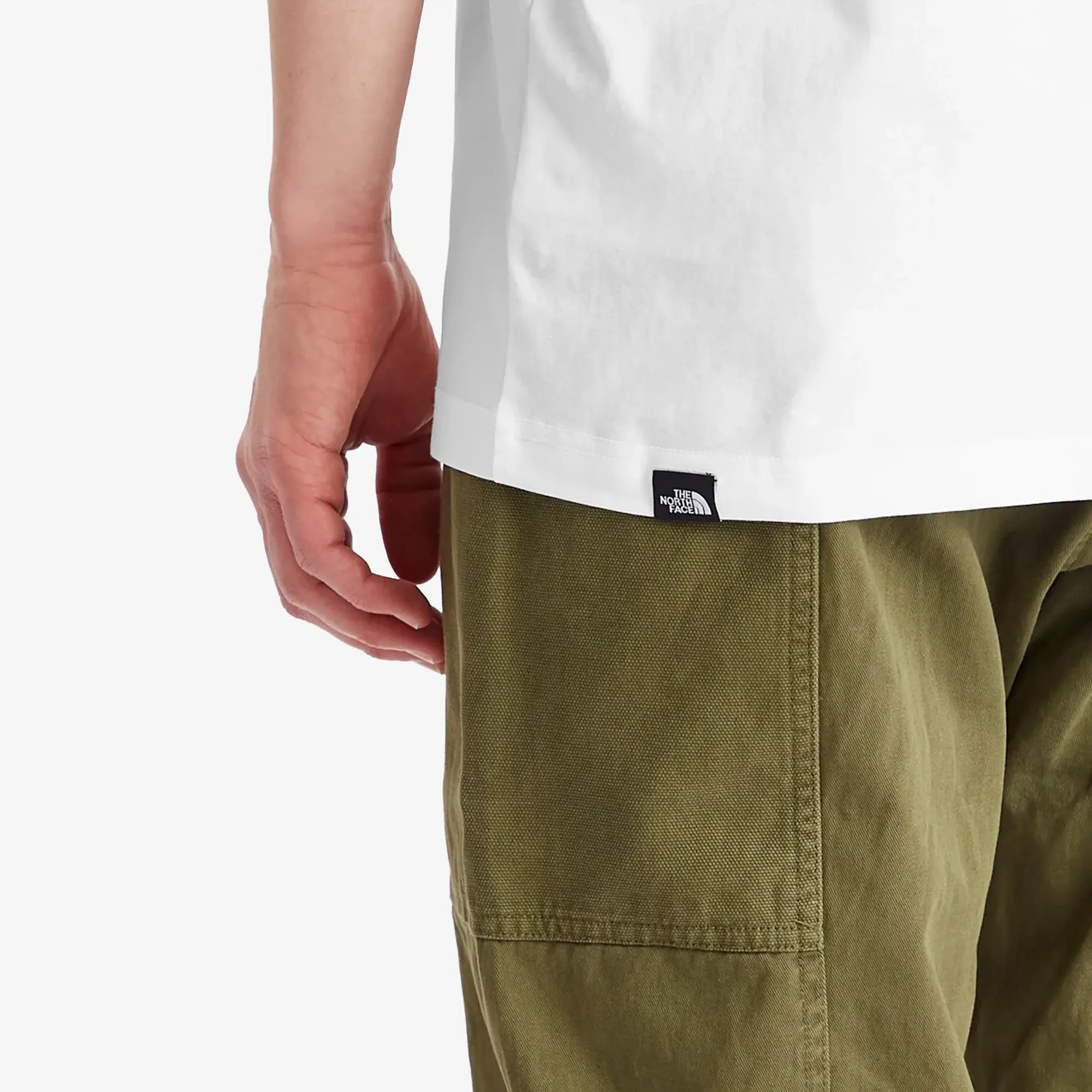 The North Face Easy Cotton Blend Regular Fit Short Sleeve Logo T-Shirt, Tnf White